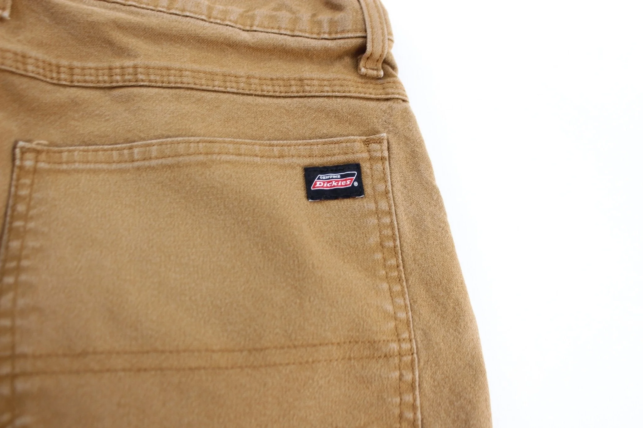Dickie's Logo Patch Tan Carpenter Pants - Image 4