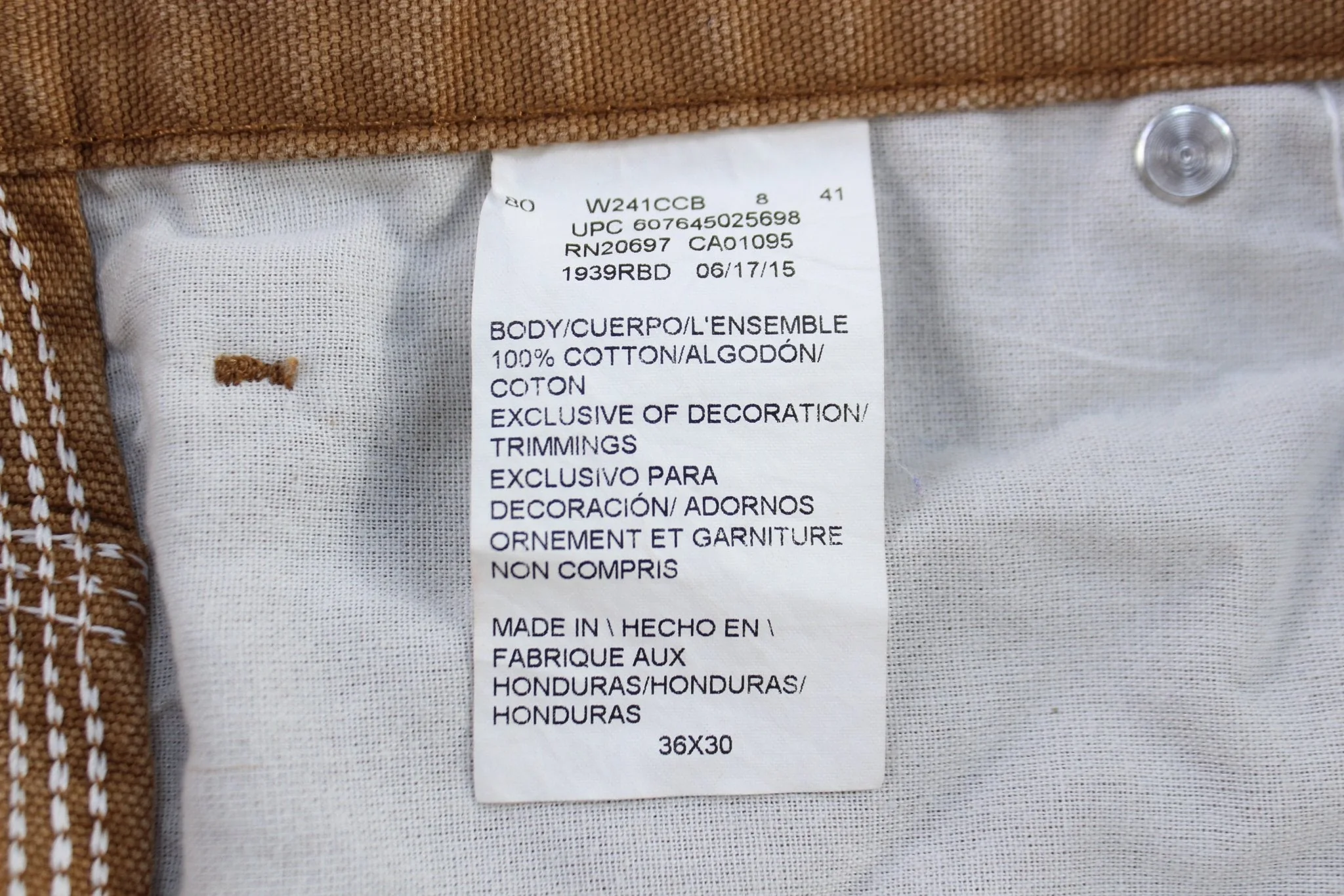Dickie's Logo Patch Tan Carpenter Pants - Image 3