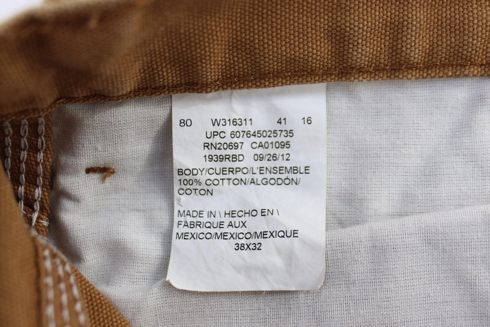 Dickie's Logo Patch Tan Carpenter Pants - Image 3