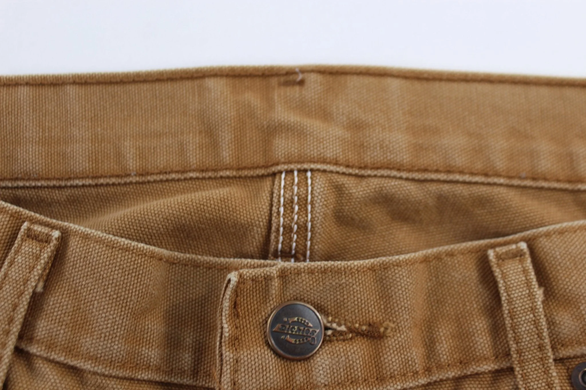 Dickies Logo Patch Tan Carpenter Pants - Image 4