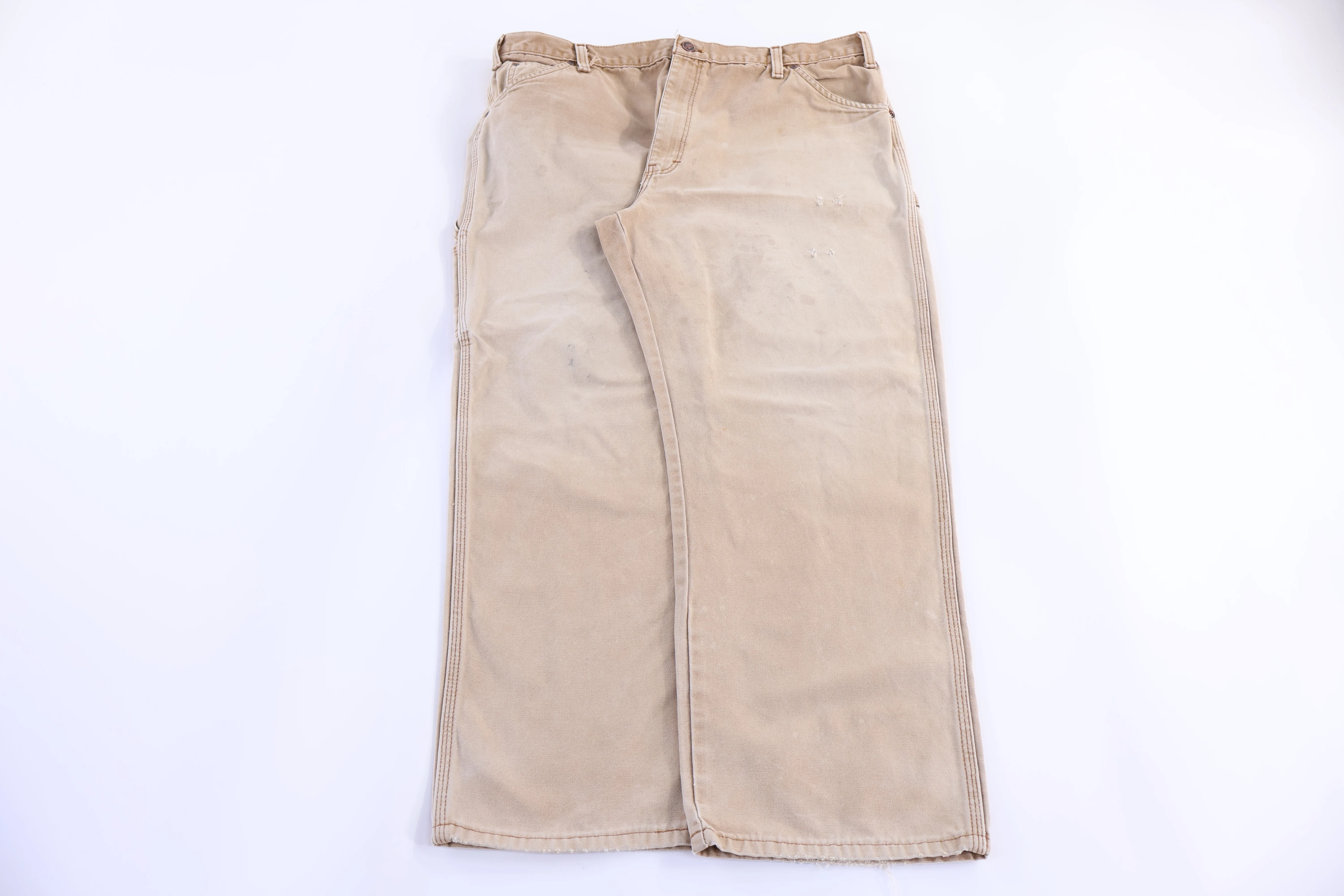 Dickies Logo Patch Tan Pants - Image 2