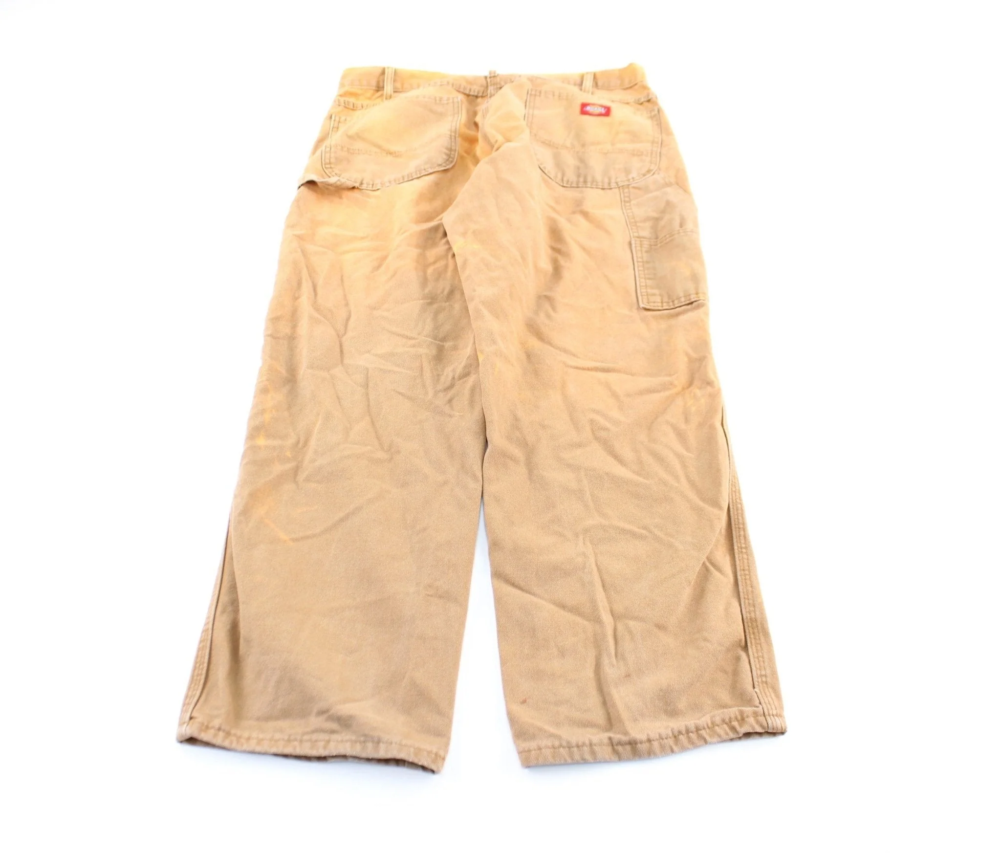Dickie's Logo Patch Tan Workwear Pants - Image 2
