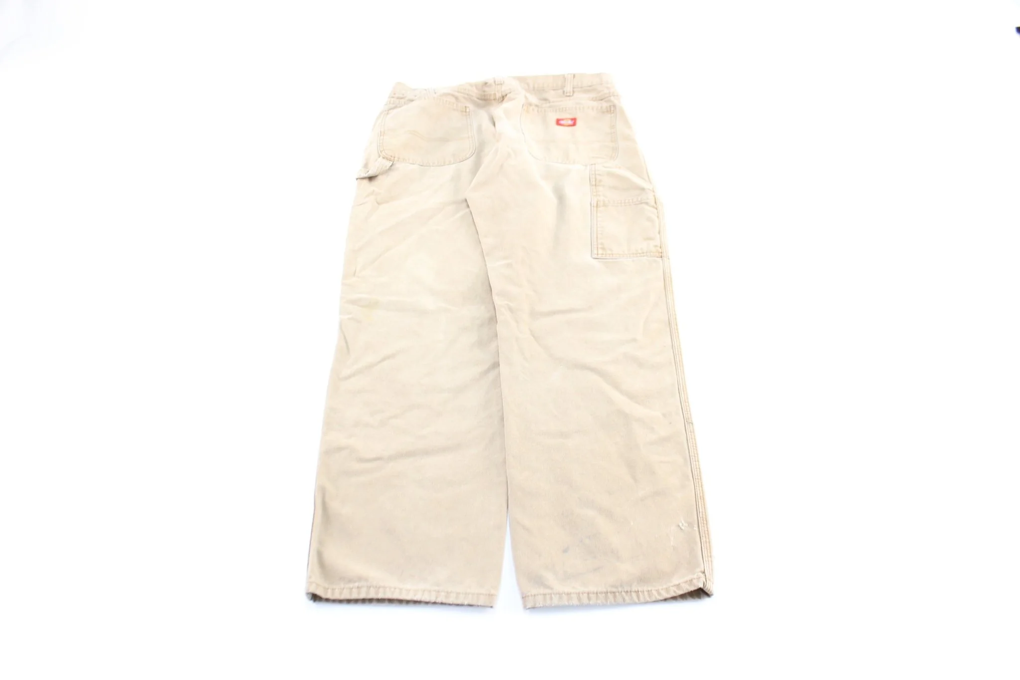 Dickies Logo Patch Tan Workwear Pants