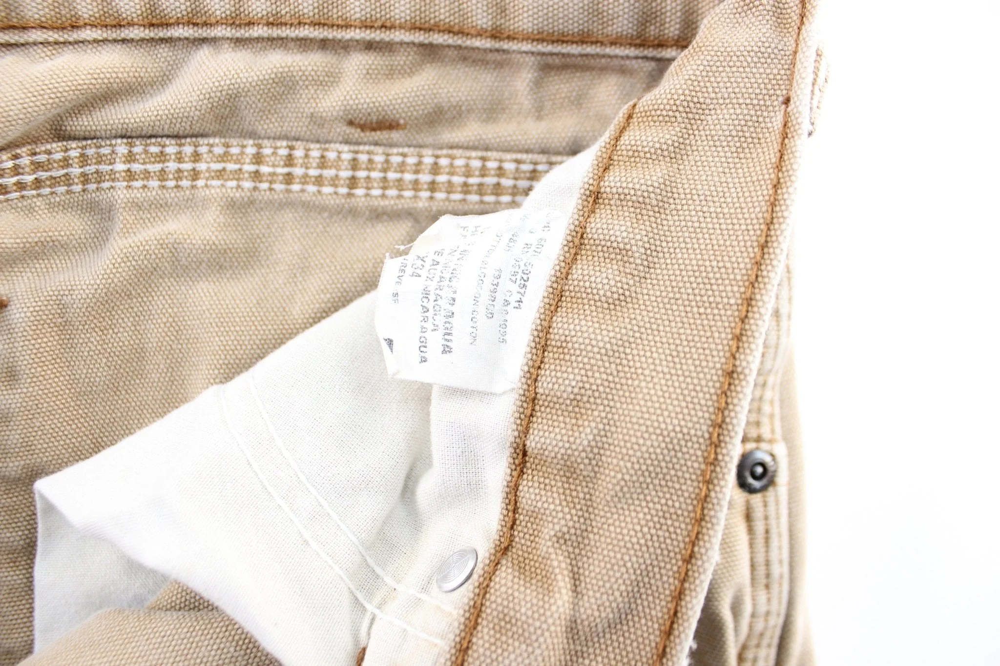 Dickies Logo Patch Tan Workwear Pants - Image 4