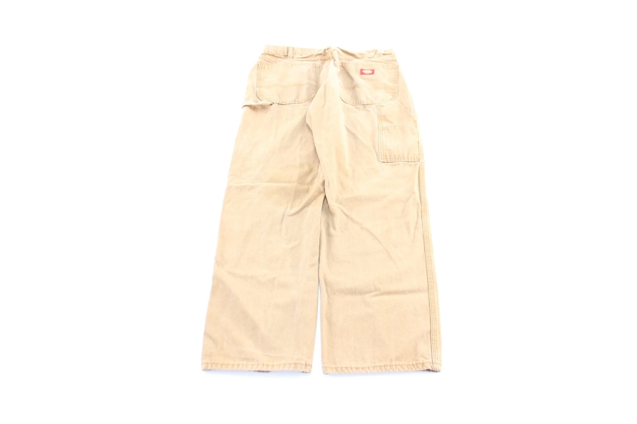 Dickie's Logo Patch Tan Workwear Pants - Image 2