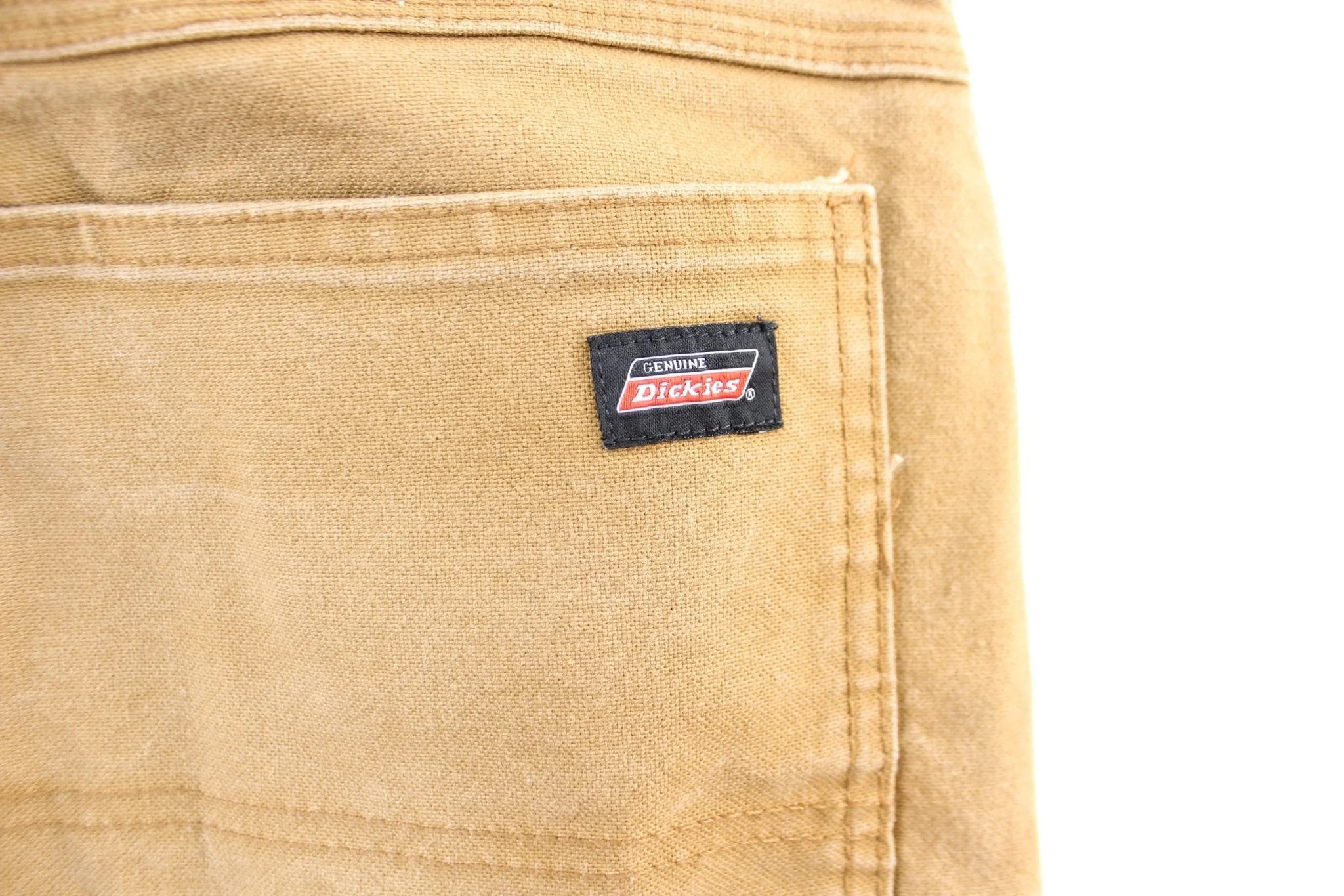 Dickie's Logo Patch Tan Workwear Pants - Image 3