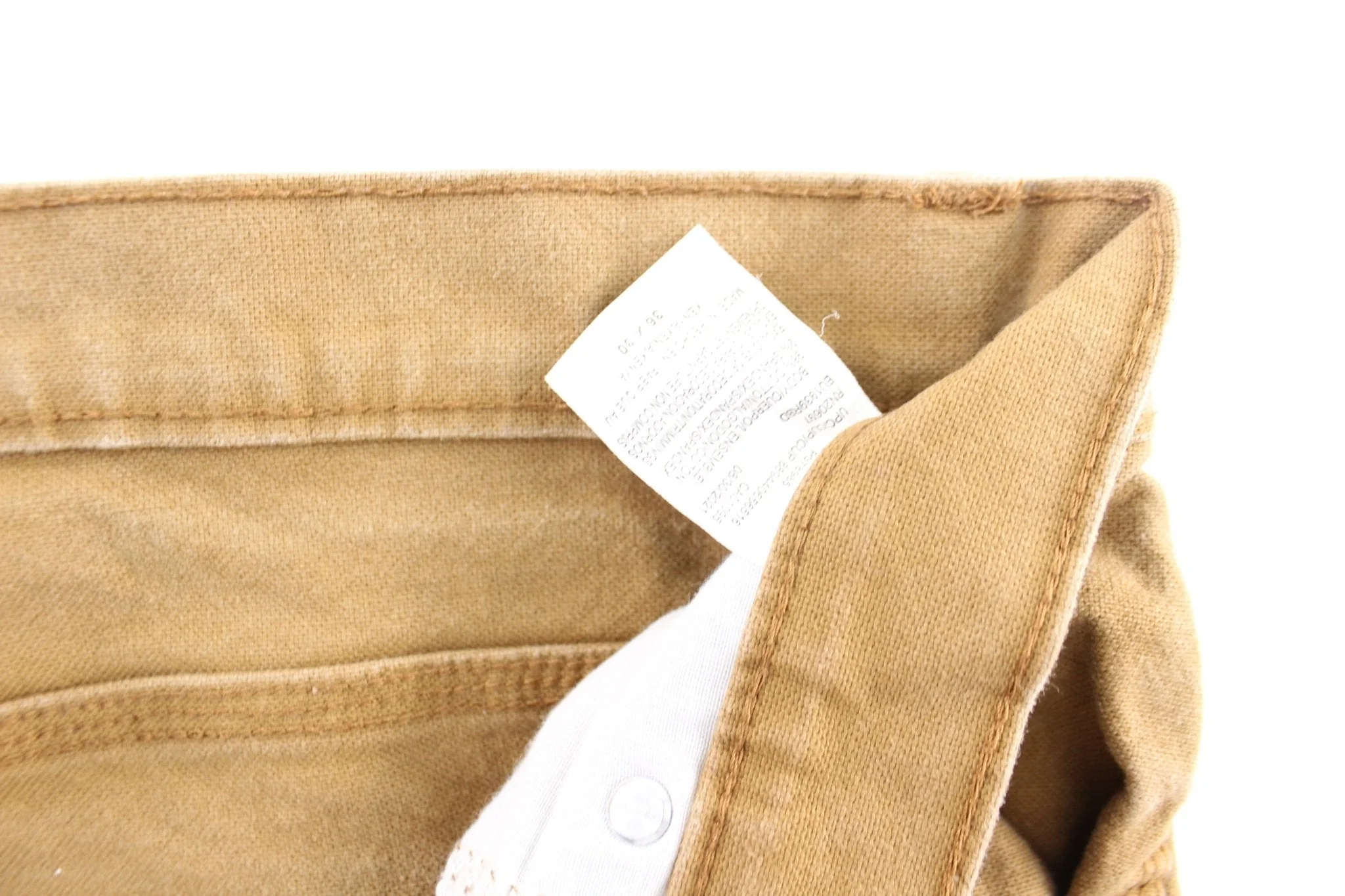 Dickie's Logo Patch Tan Workwear Pants - Image 4
