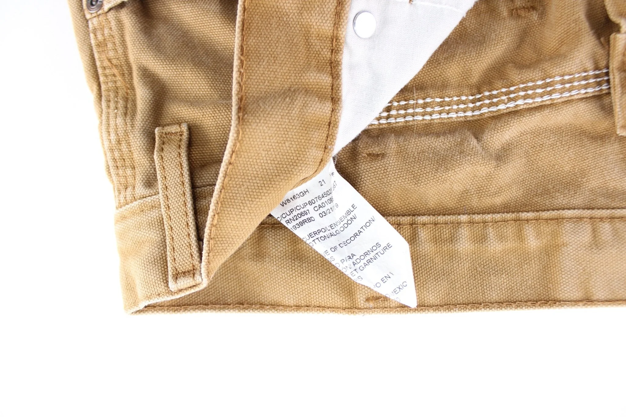 Dickie's Logo Patch Tan Workwear Pants - Image 4