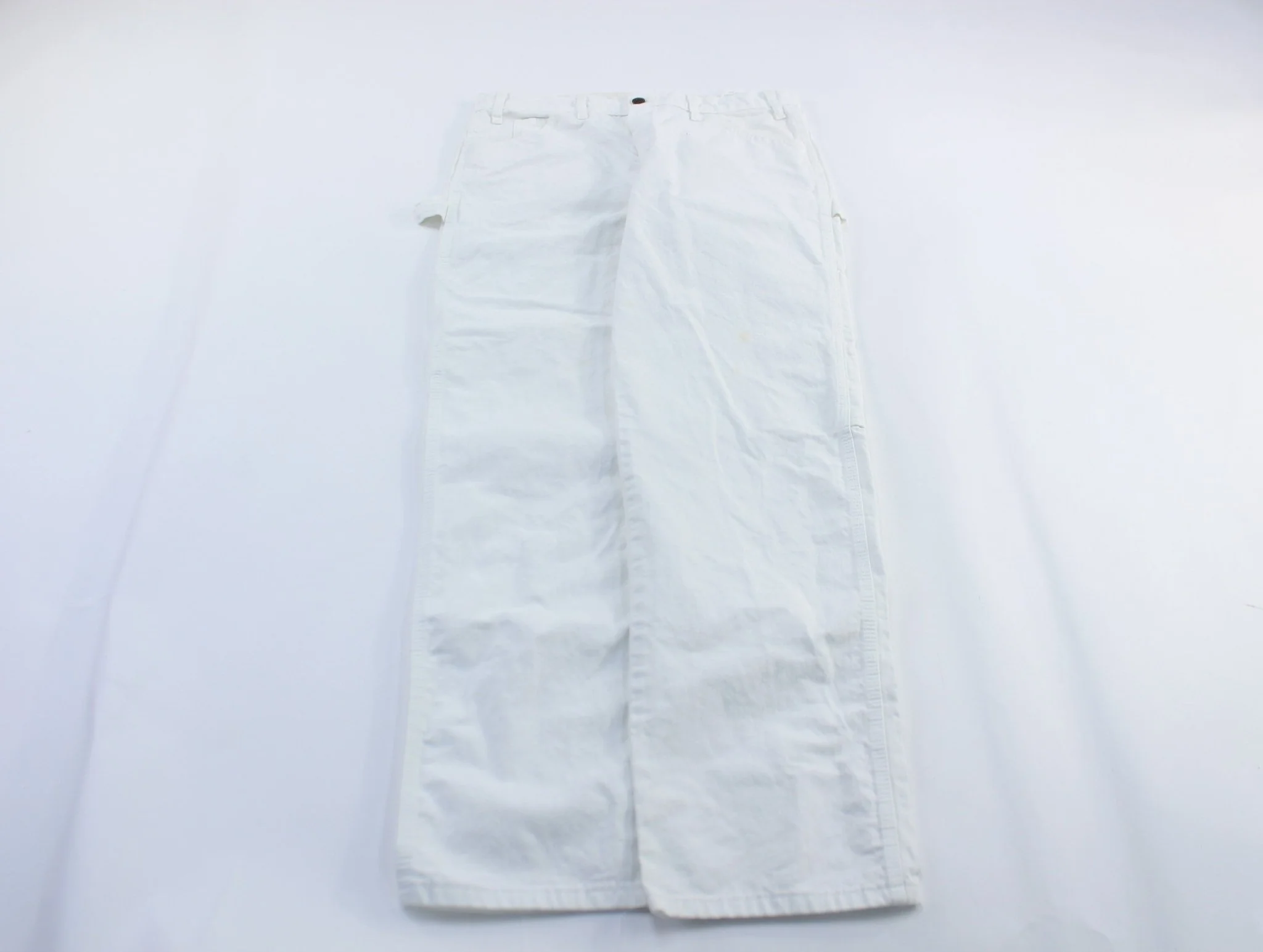 Dickie's Logo Patch White Carpenter Pants