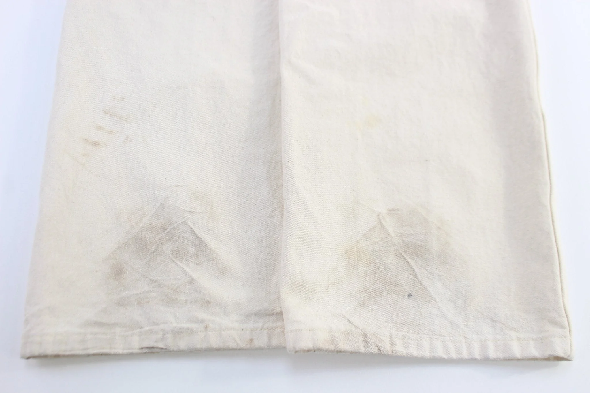 90’s Dickie's Logo Patch White Carpenter Pants - Image 4