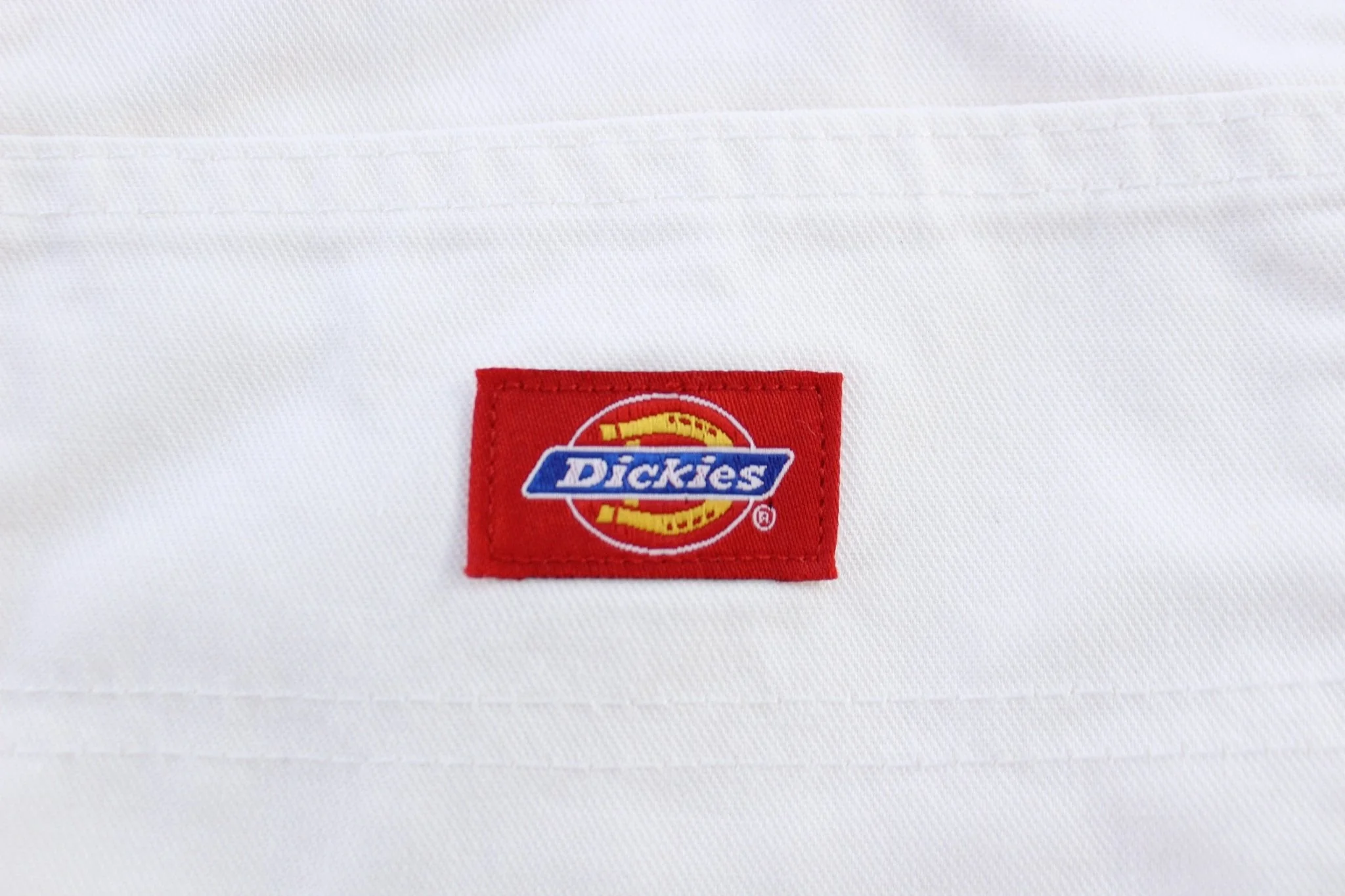 Dickie's Logo Patch White Carpenter Pants - Image 3