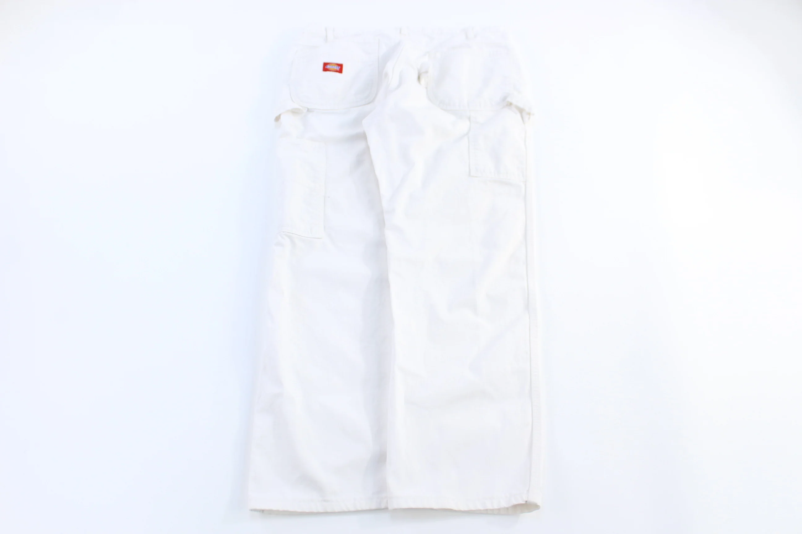 Dickies Logo Patch White Carpenter Pants
