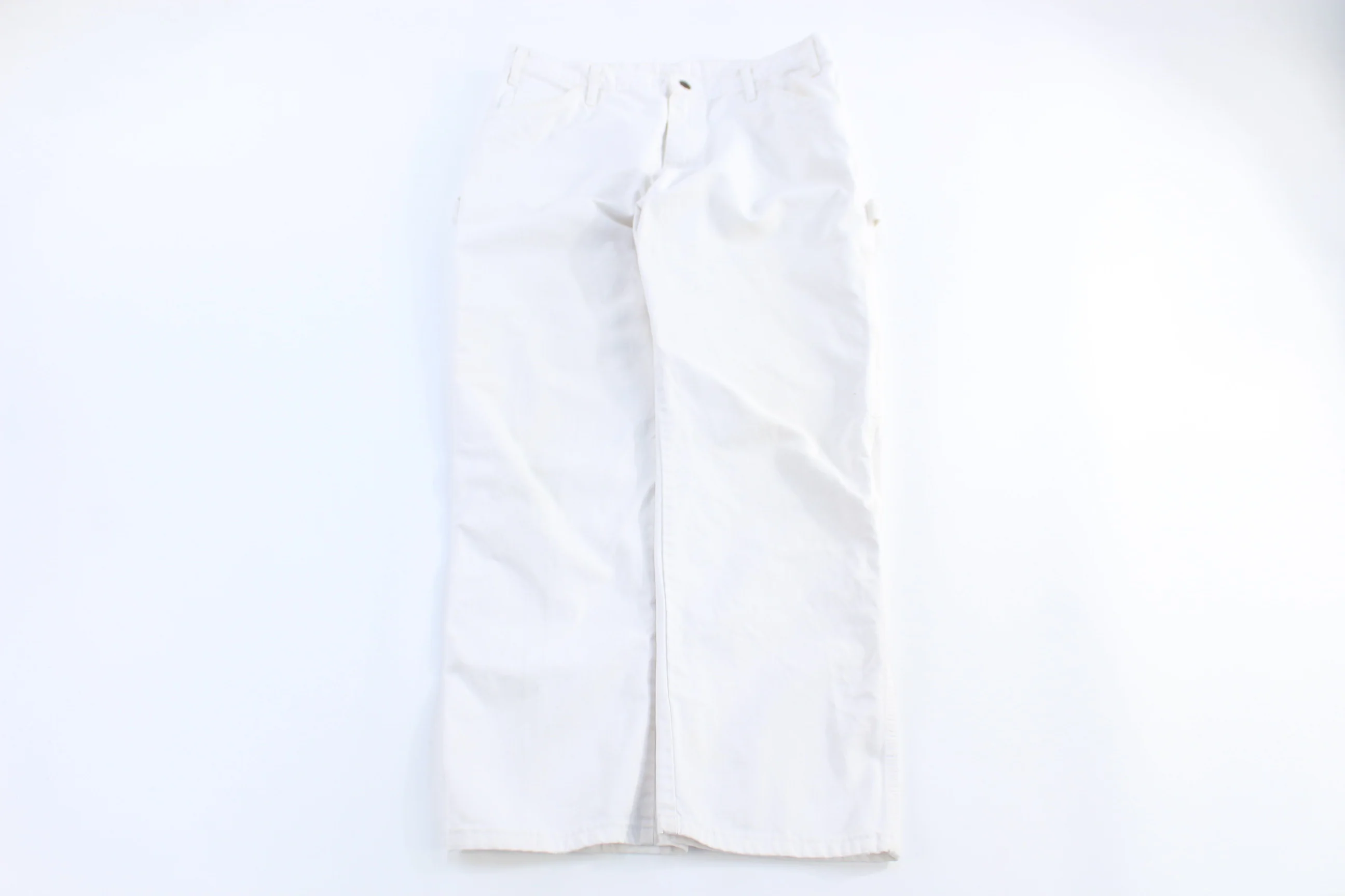 Dickies Logo Patch White Carpenter Pants - Image 2