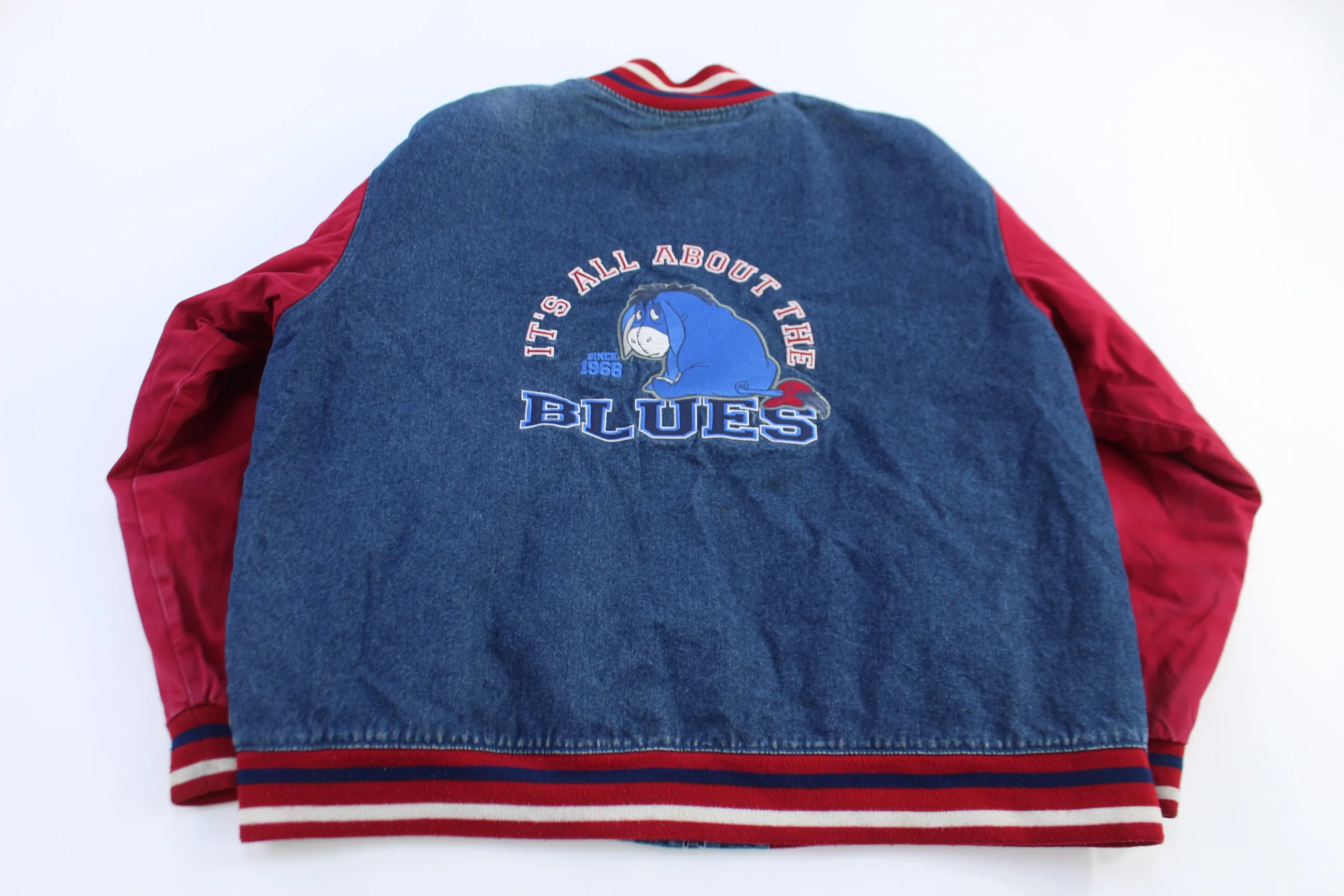 Disney Store Eeyore Full Zip Bomber Jacket