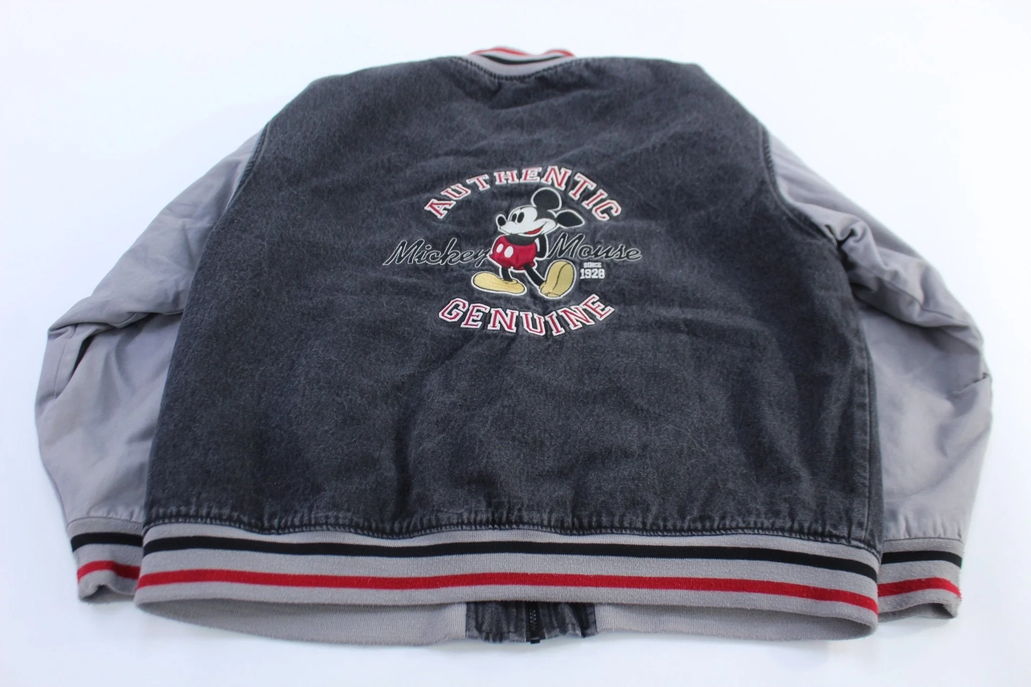 Disney Store Embroidered Mickey Mouse Zip Up Jacket - Image 2