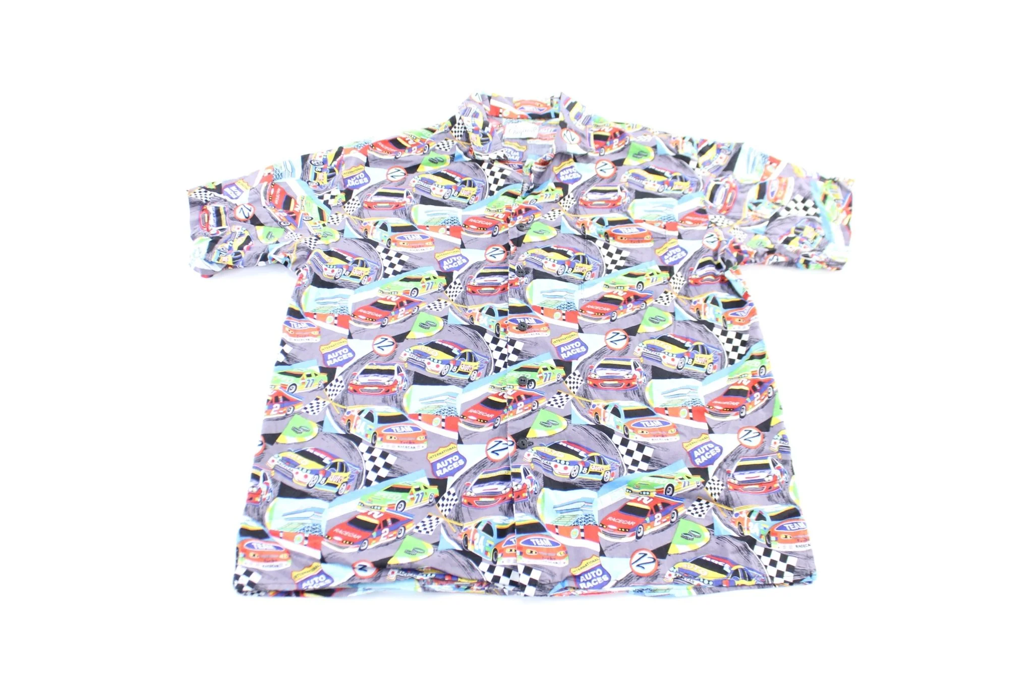 Dolores of Orlando Racing All Over Print Button Down Shirt