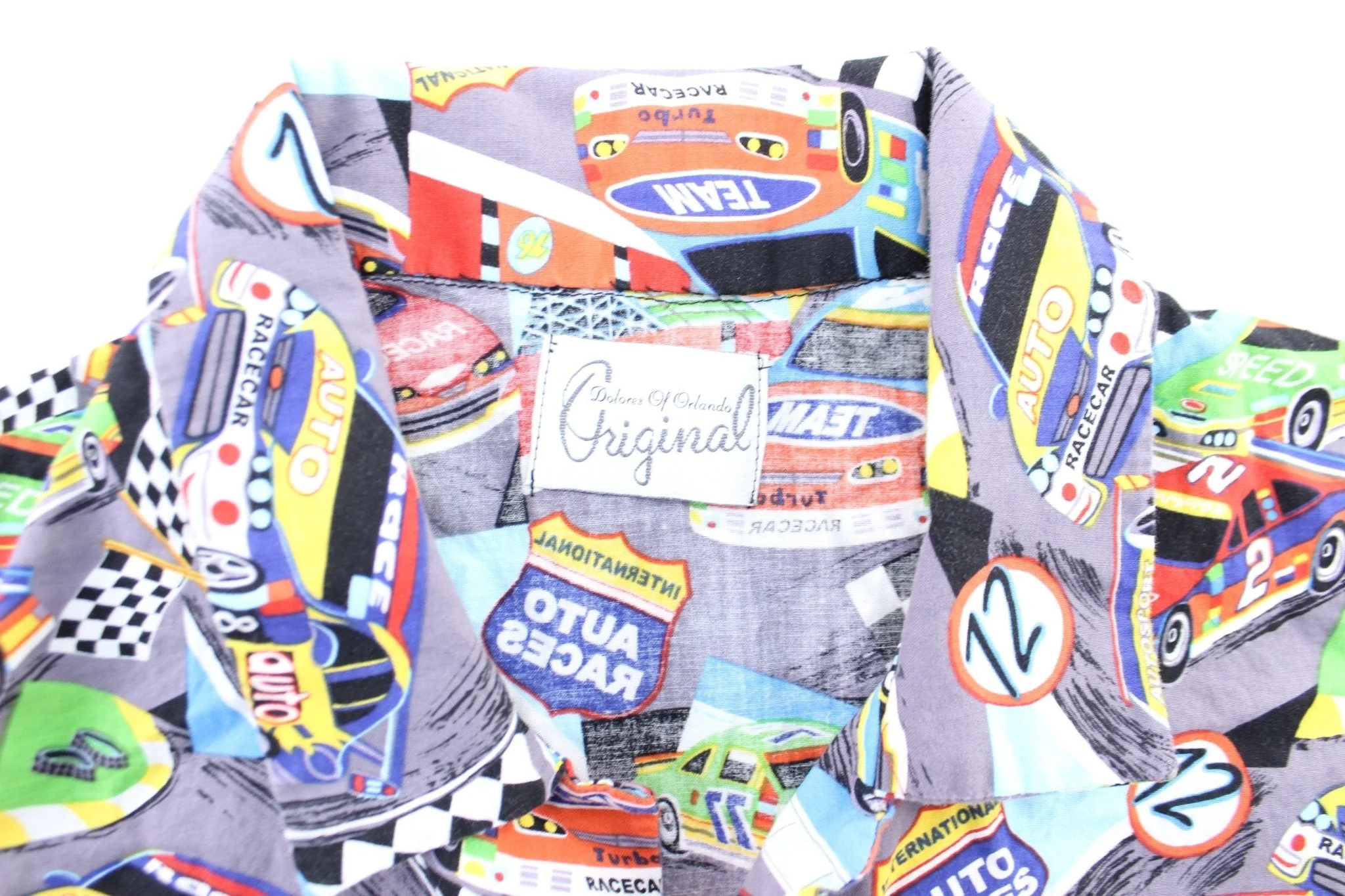 Dolores of Orlando Racing All Over Print Button Down Shirt - Image 3