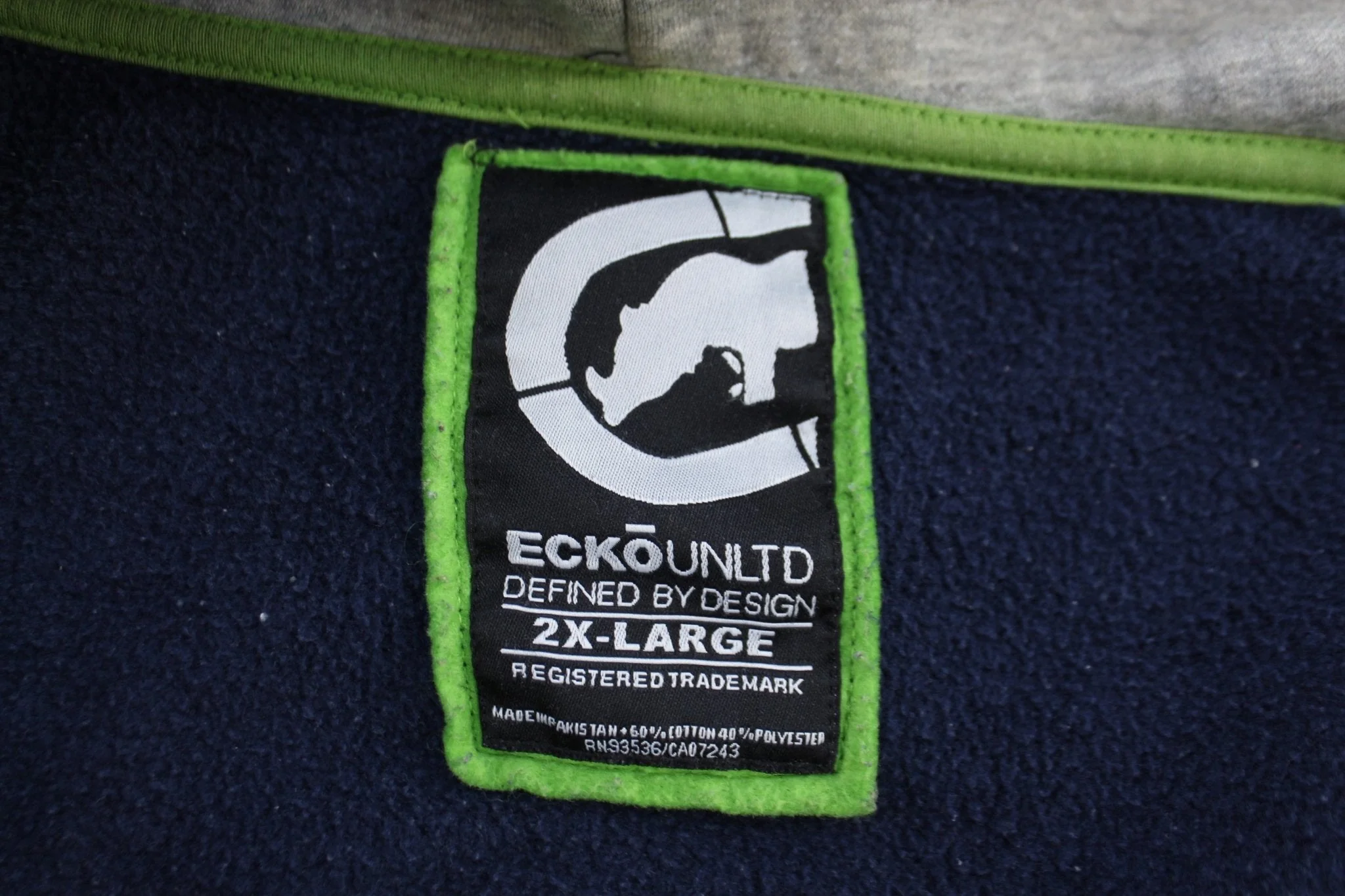 Ecko Unlimited Black, White & Green Full Zip Jacket - Image 4