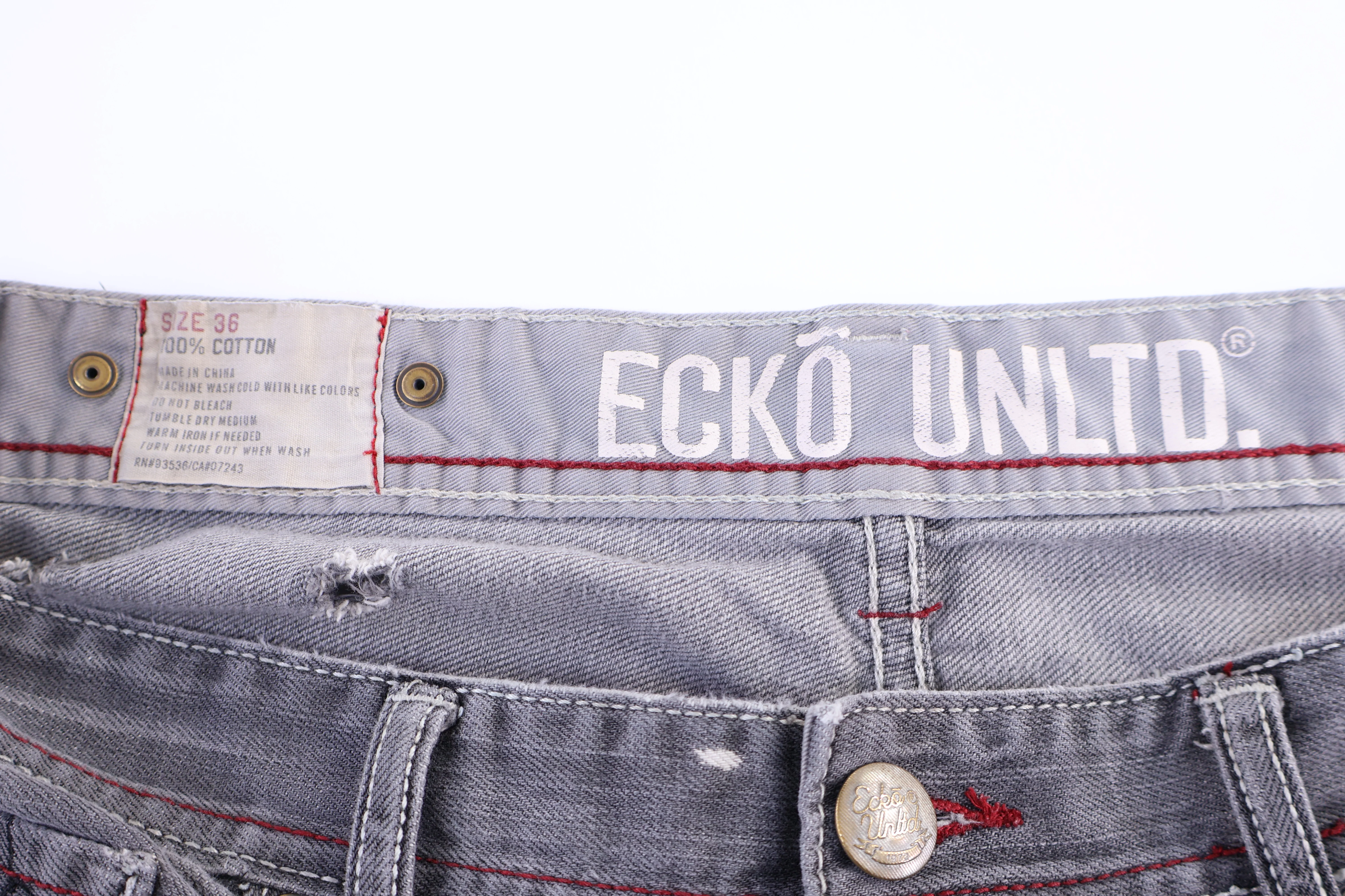 Ecko Unltd Grey Denim Jeans - Image 4