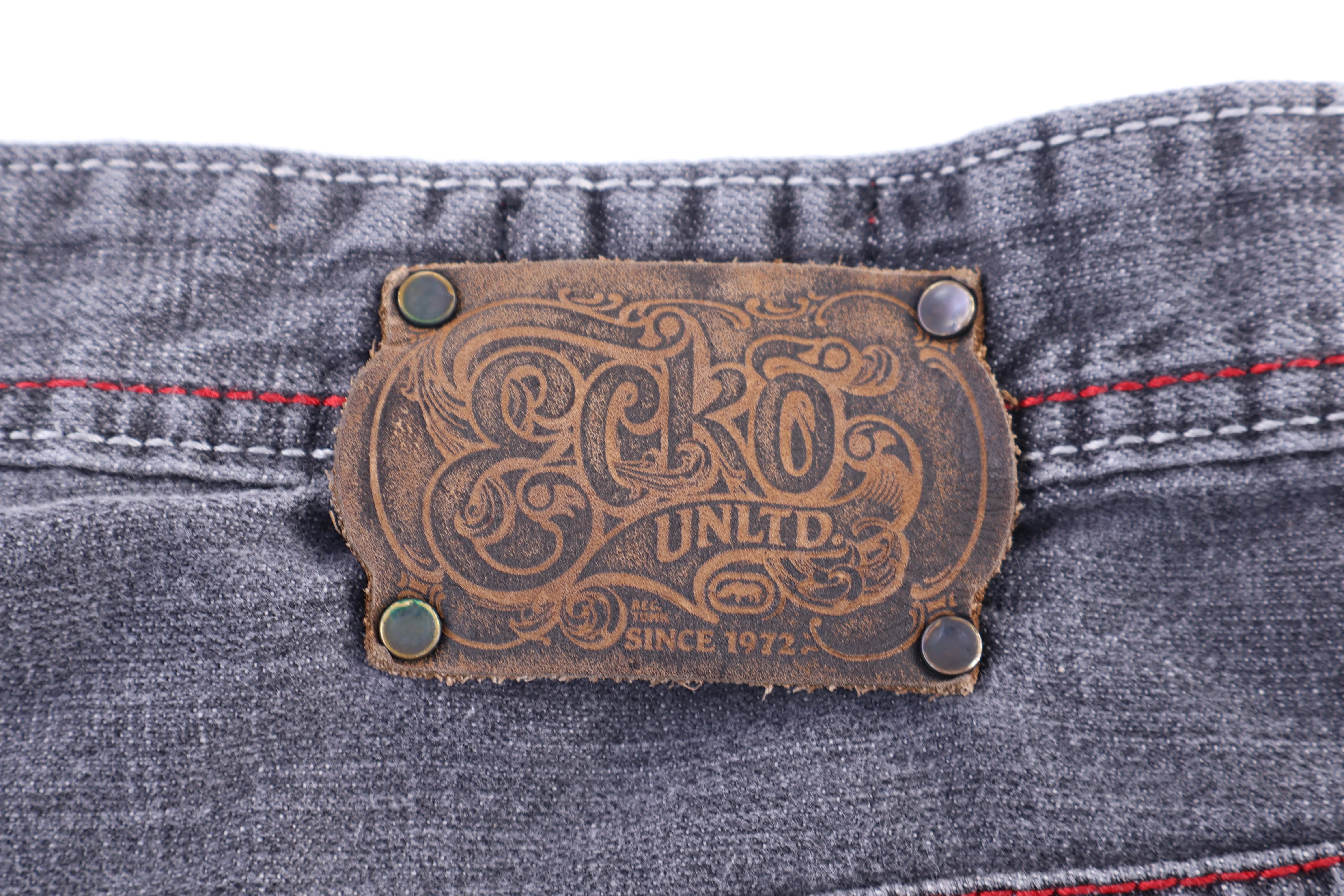 Ecko Unltd Grey Denim Shorts - Image 3