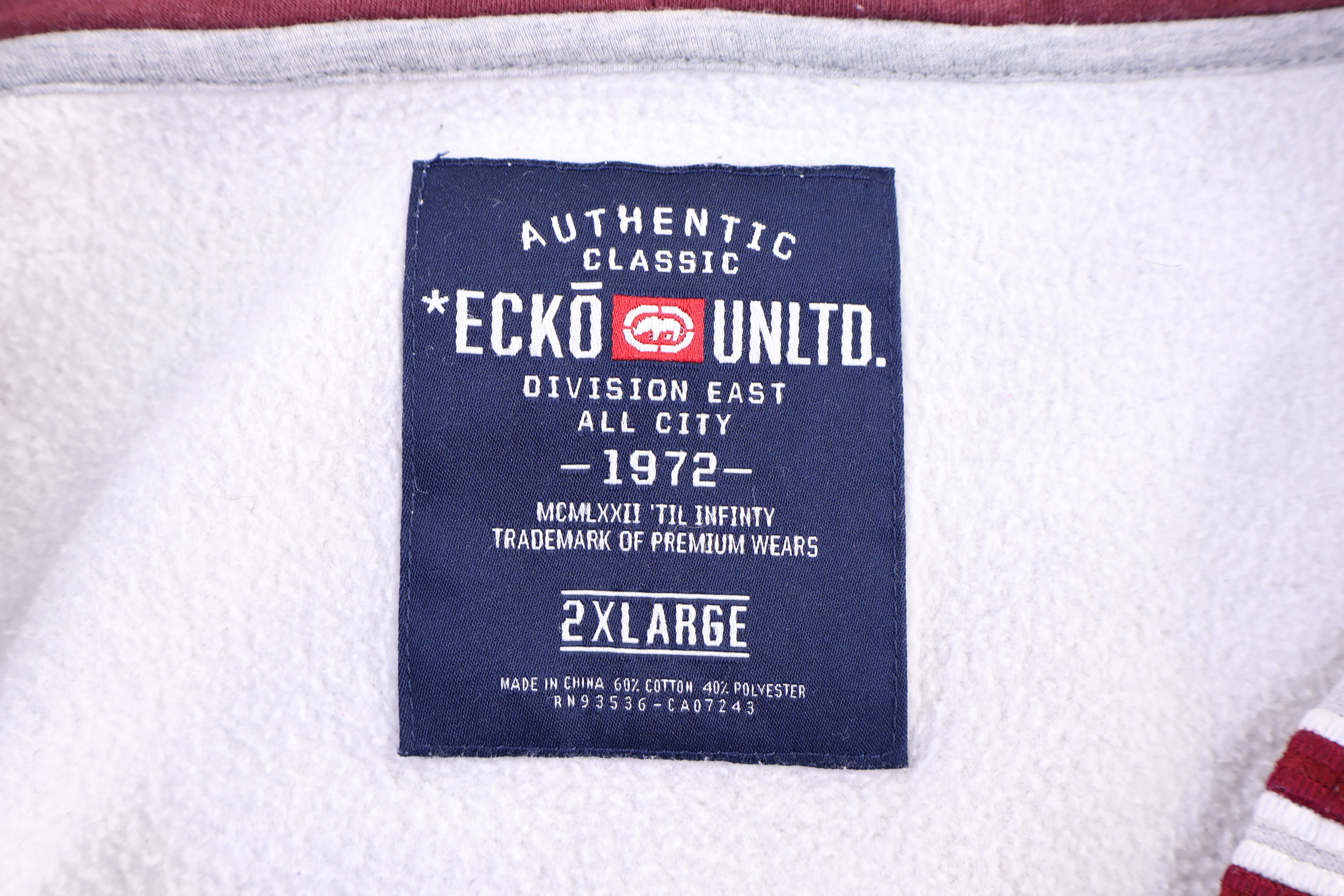 Ecko Unltd Grey Full Zip Hoodie - Image 4