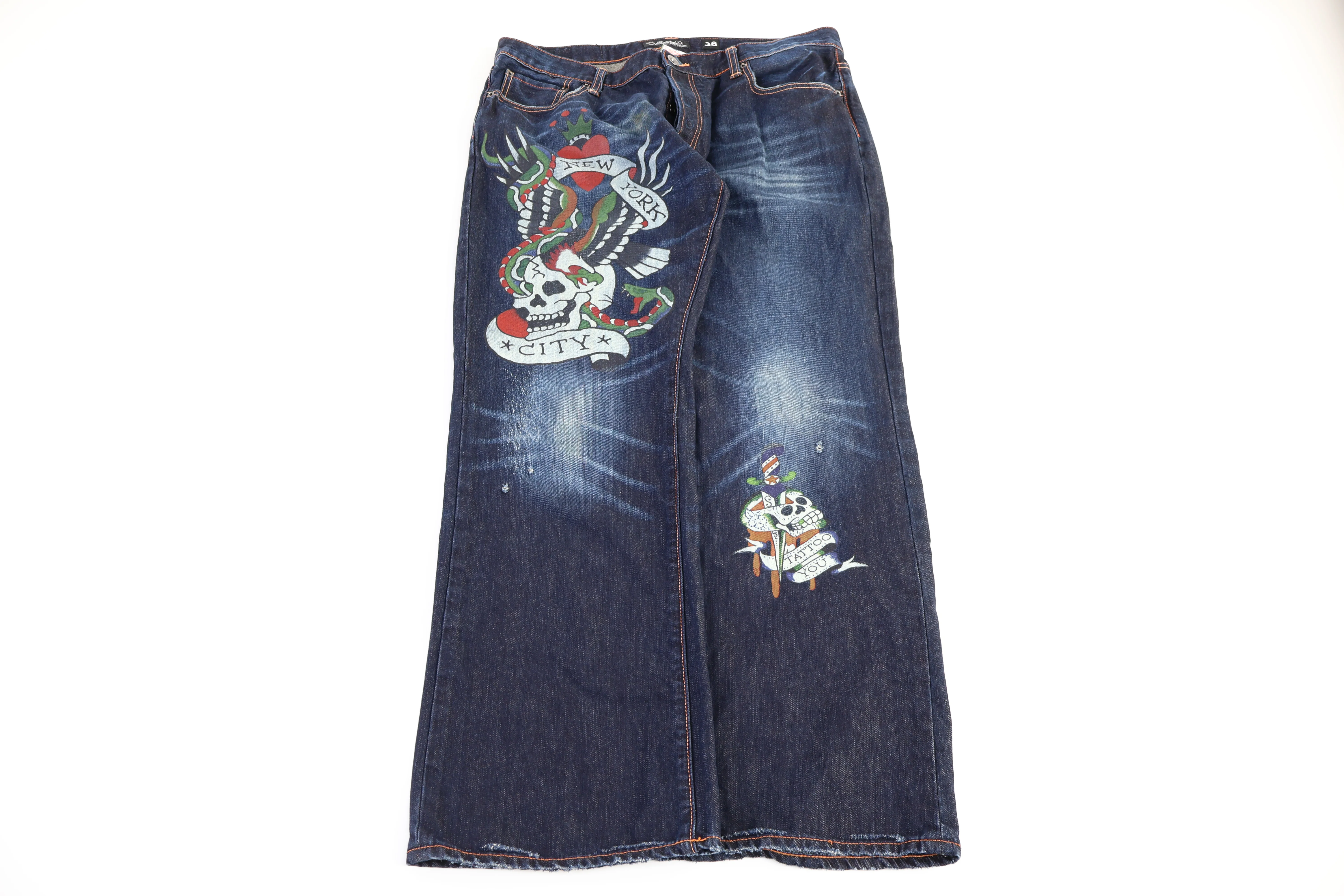 Ed Hardy by Christian Audiger New York City Dark Denim Jeans