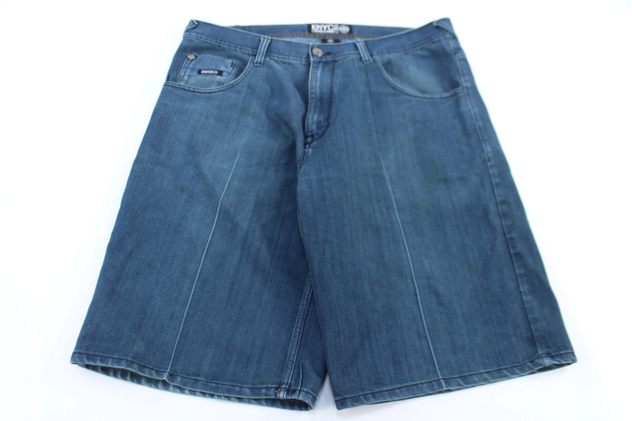 Enyce Dark Wash Denim Shorts - Image 2