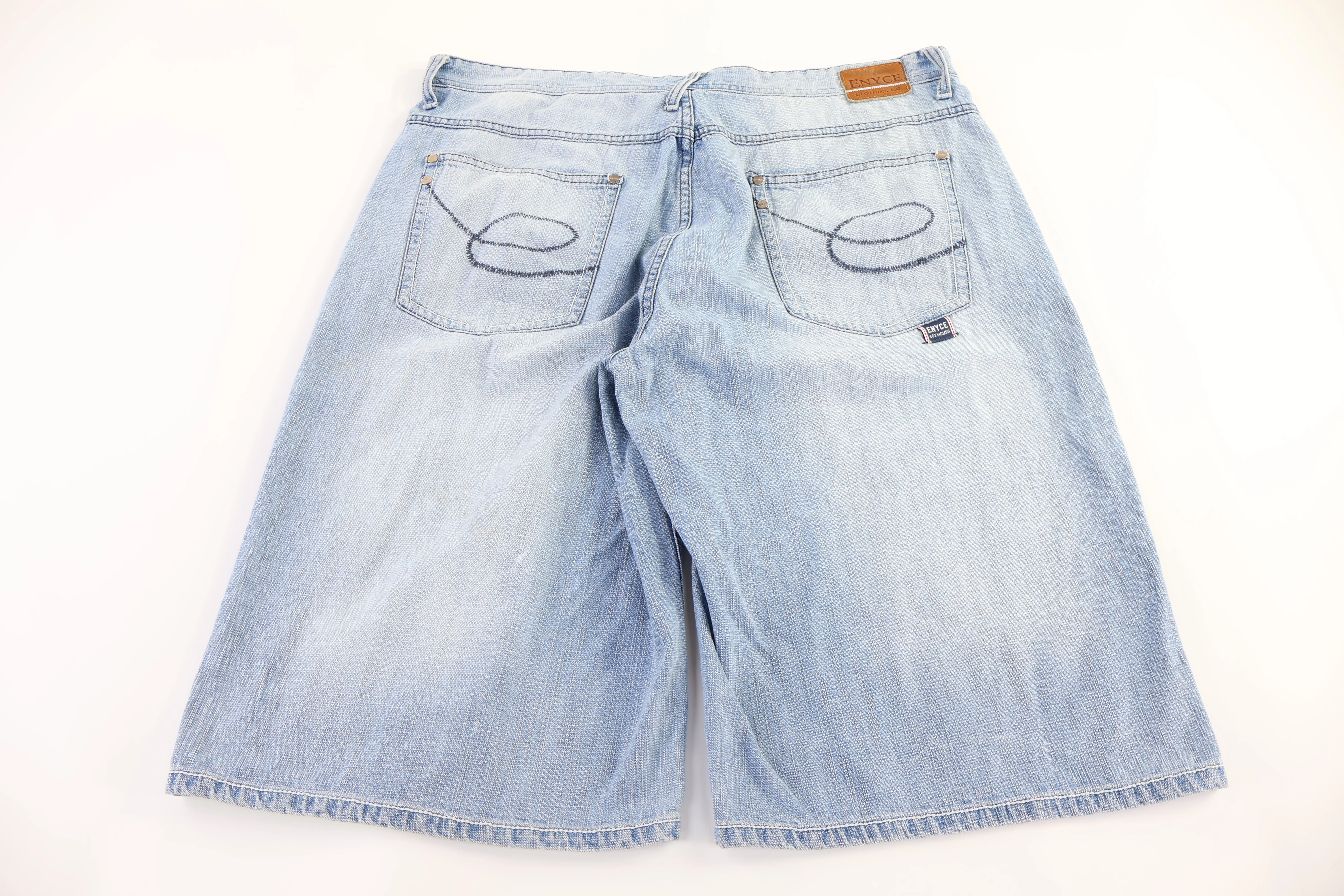 Enyce Light Wash Denim Shorts - Image 2