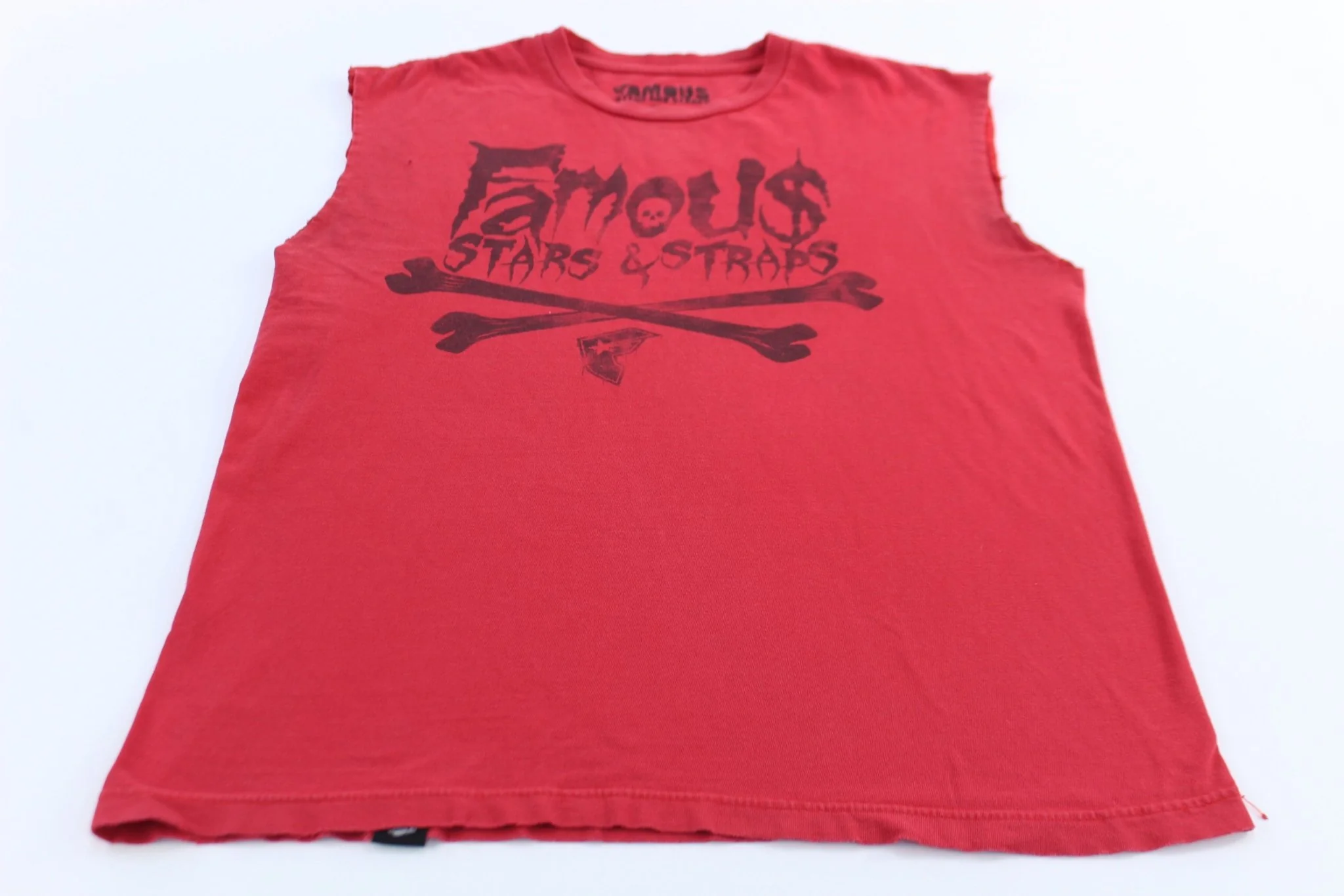 Famous Stars & Straps Red Tank Top