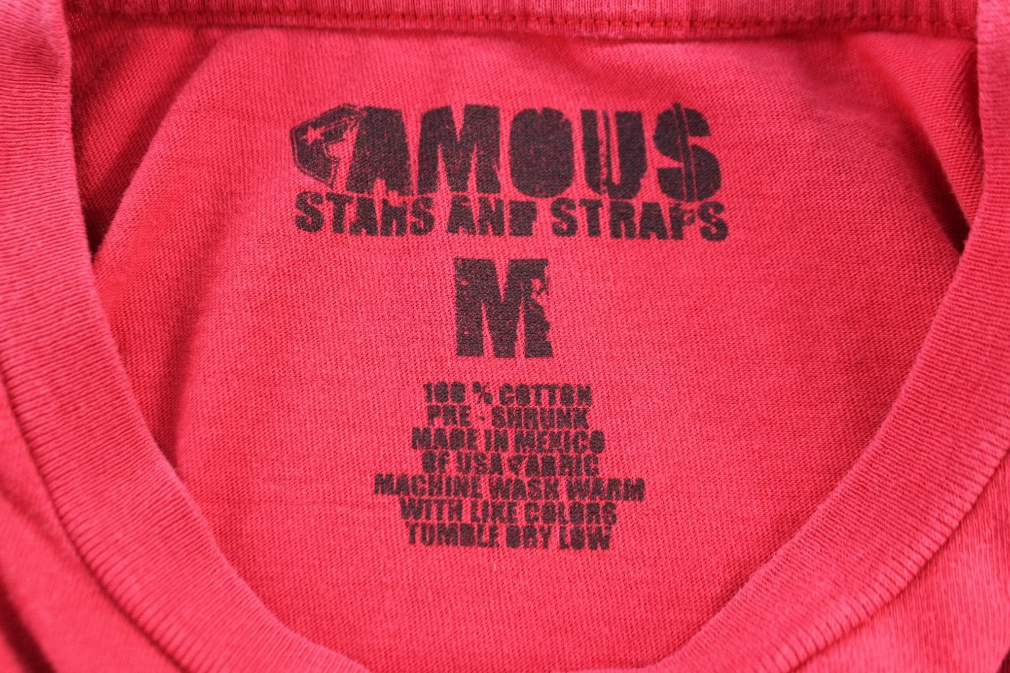 Famous Stars & Straps Red Tank Top - Image 3
