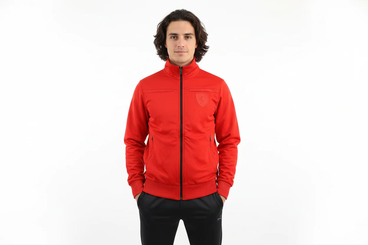 Ferrari Red Full Zip Track Jacket