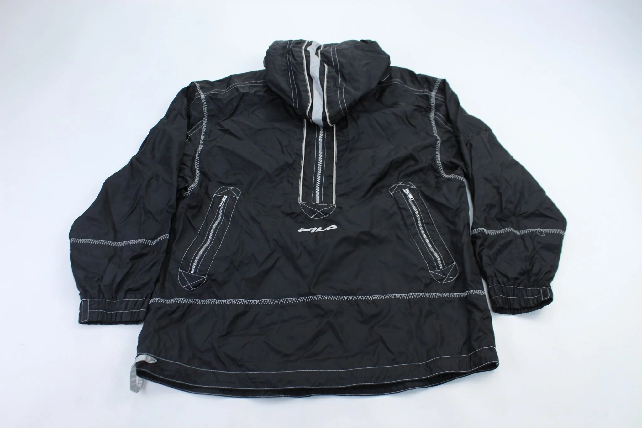 Fila Embroidered Logo Black & White Jacket