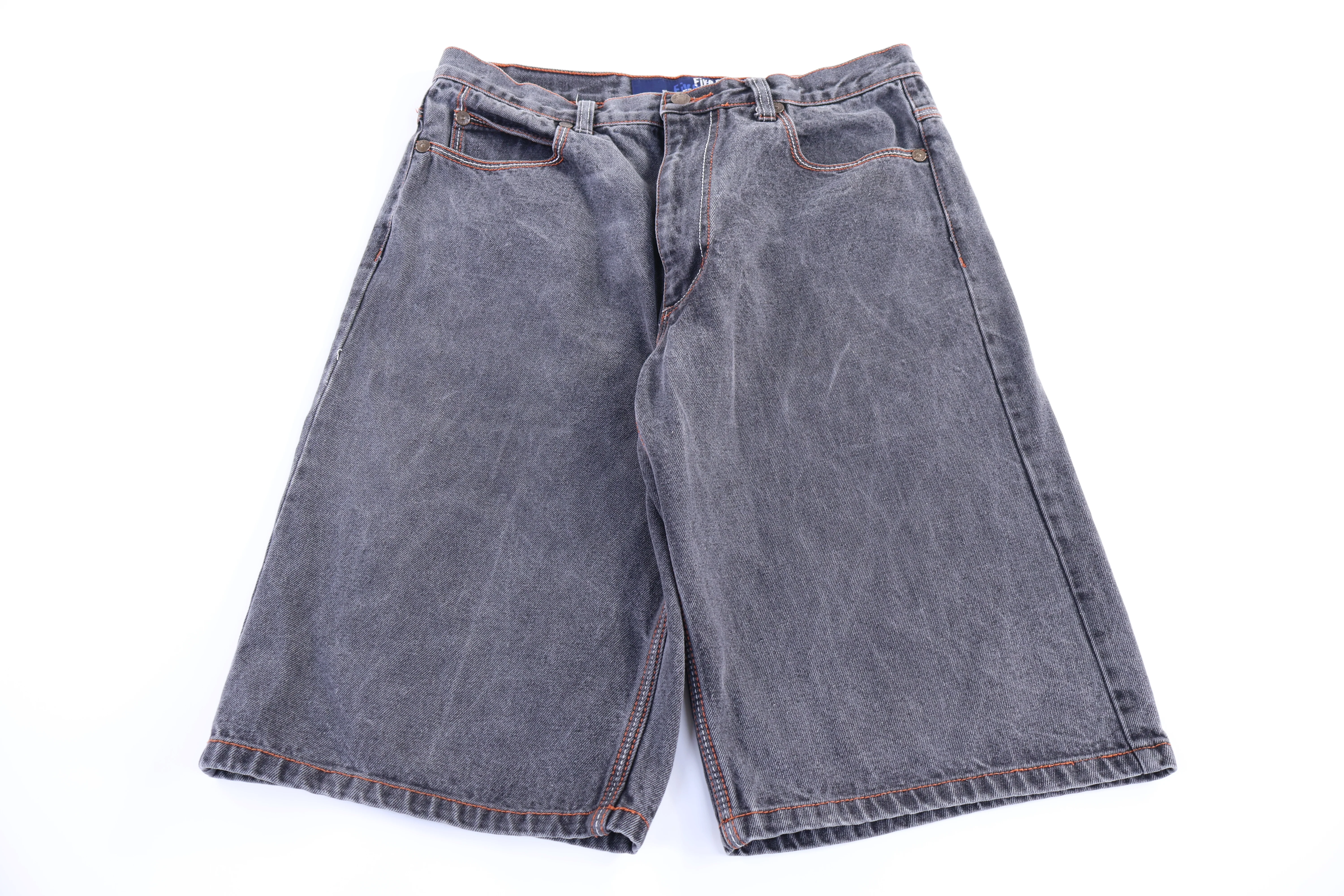 Five Elementz Dark Wash Denim Shorts - Image 2