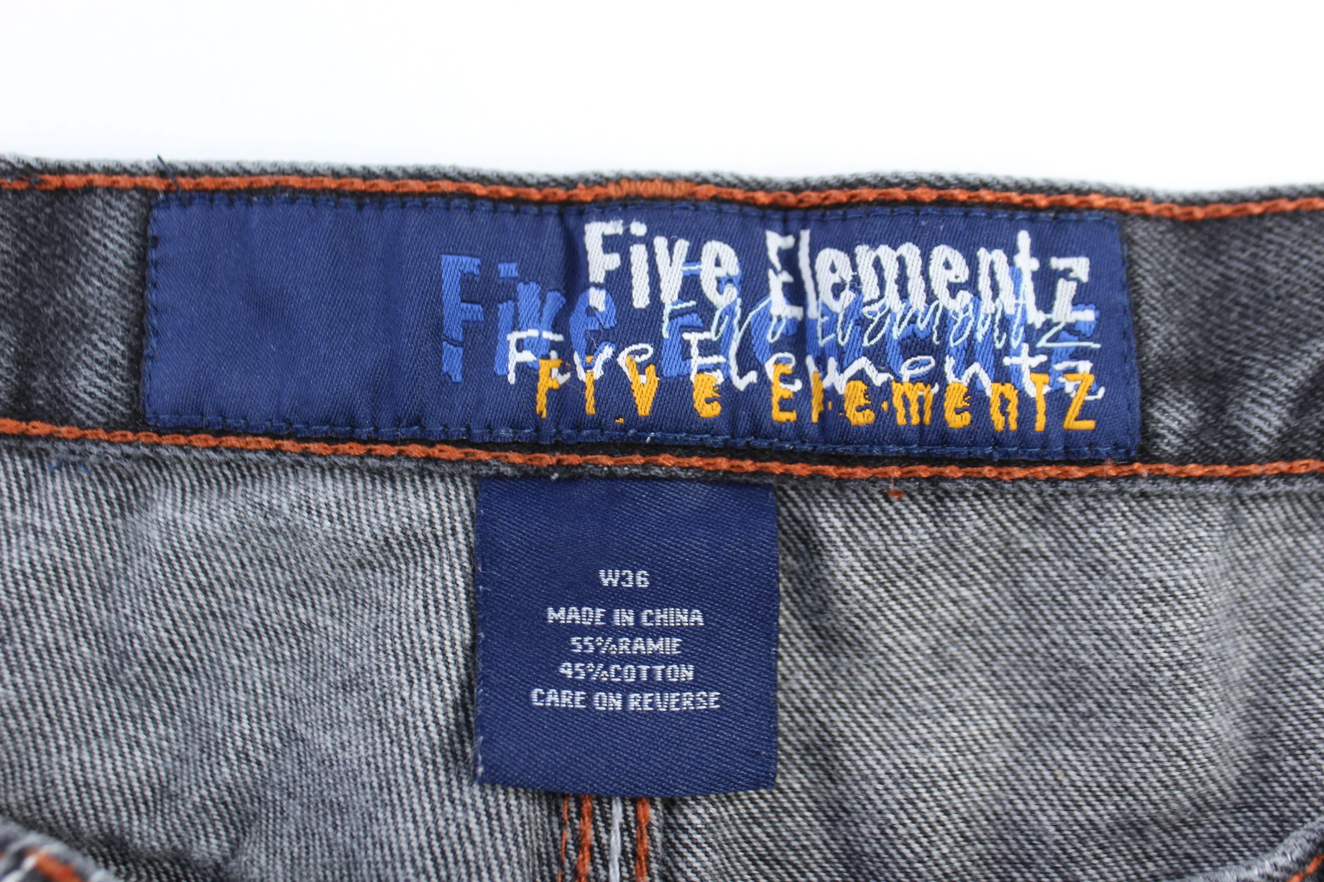 Five Elementz Dark Wash Denim Shorts - Image 3