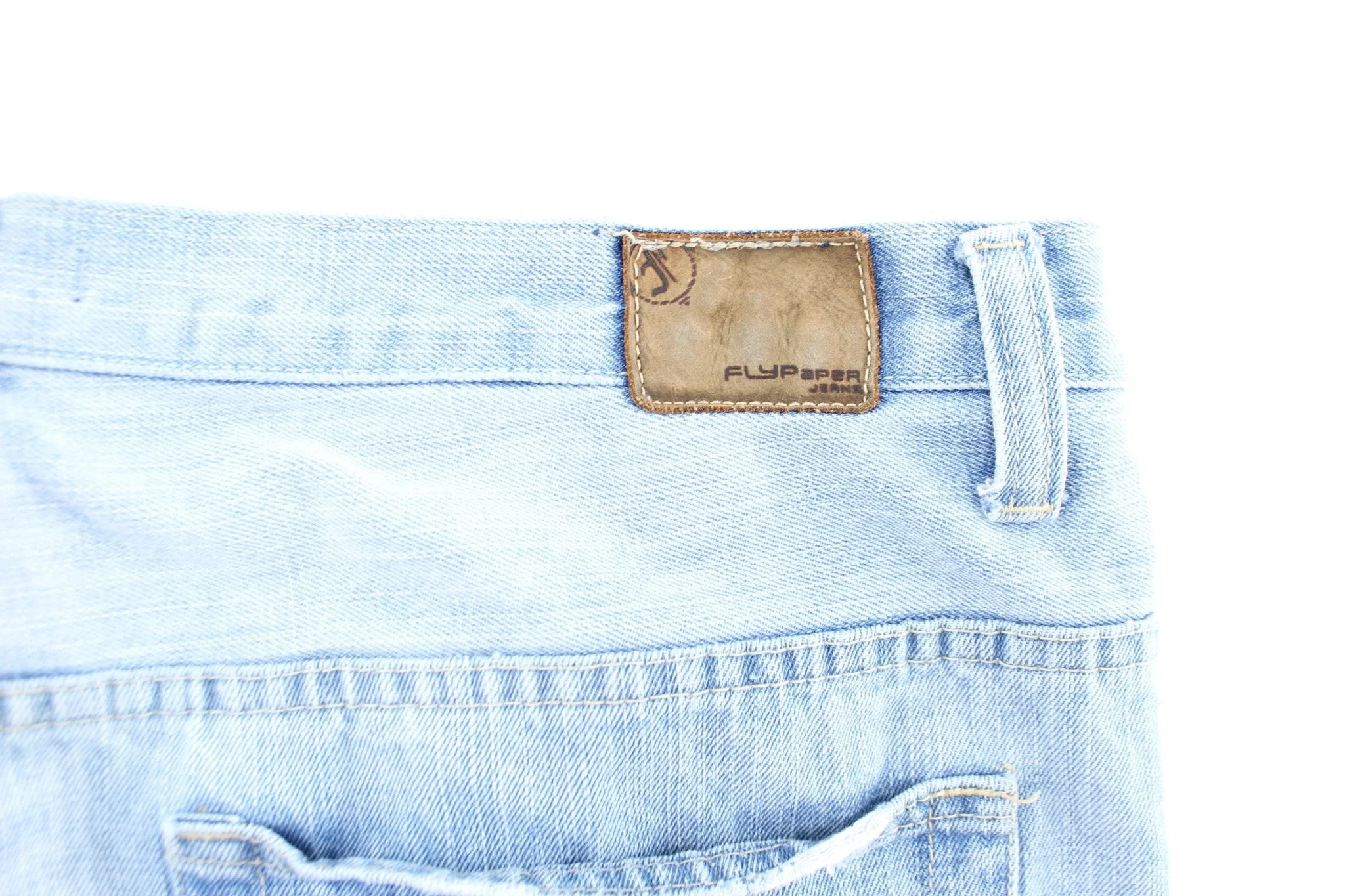 FlyPaper Light Wash Denim Shorts - Image 5