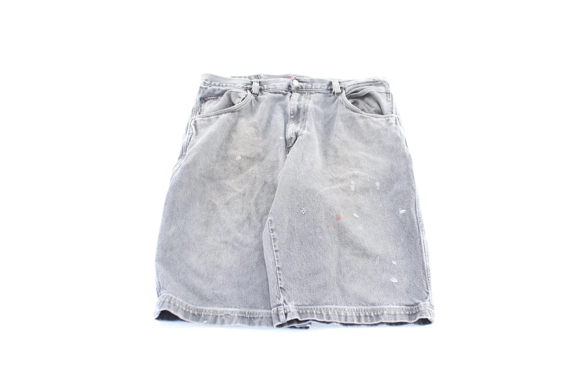 Fubu Collection Grey Wash Denim Shorts