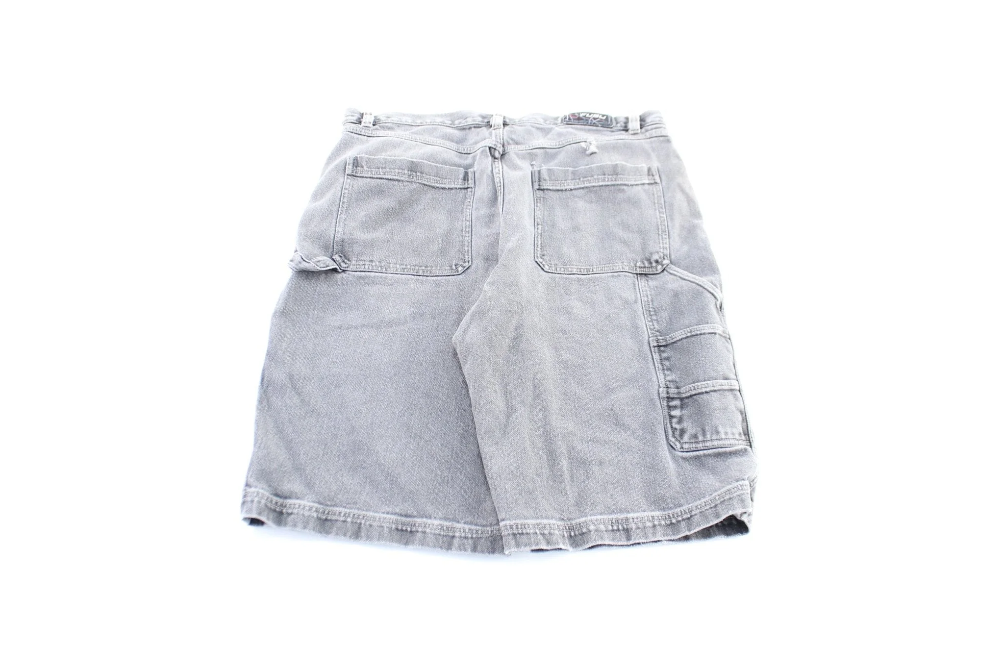 Fubu Collection Grey Wash Denim Shorts - Image 2