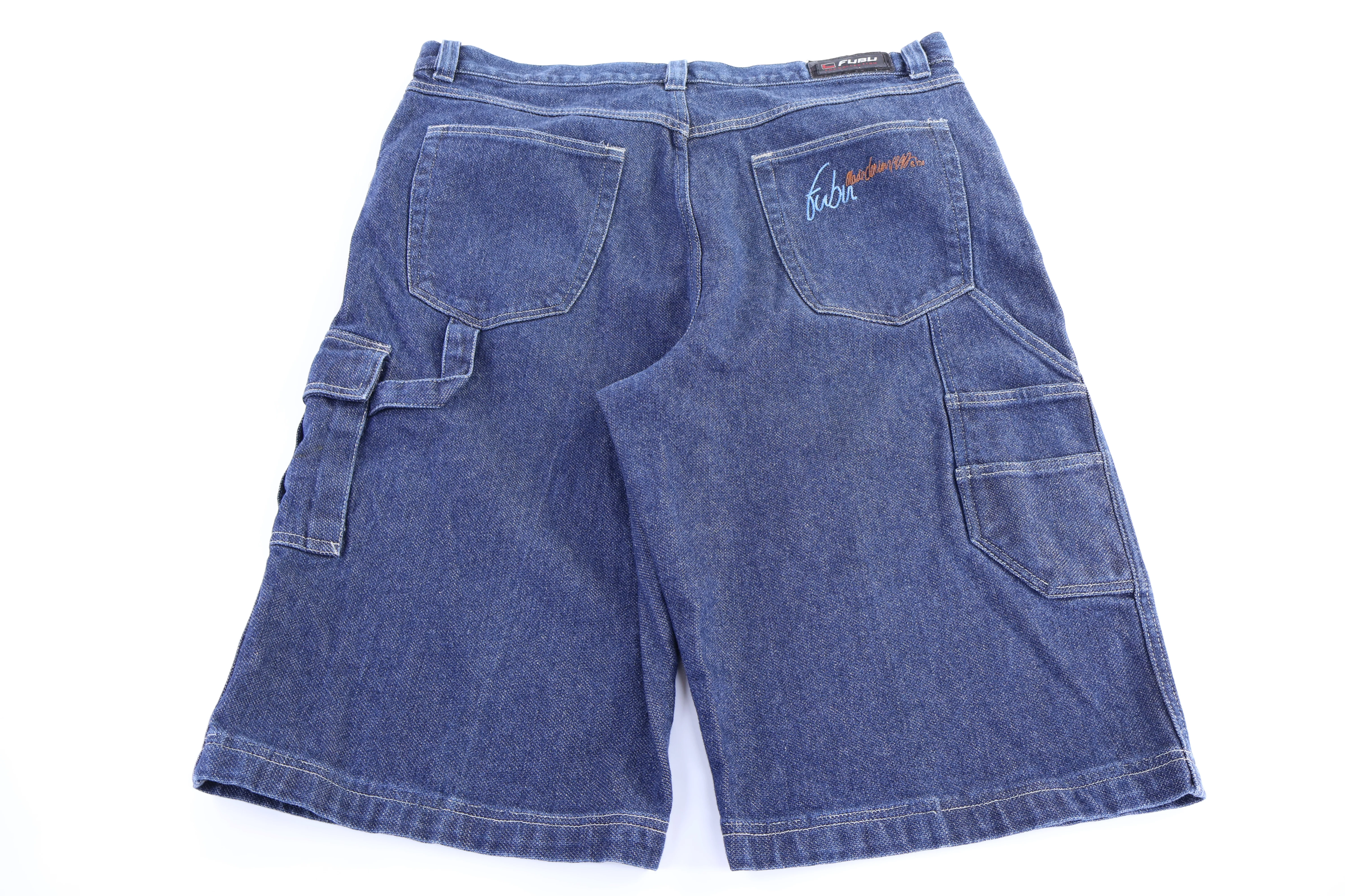 FUBU Dark Wash Denim Shorts - Image 2