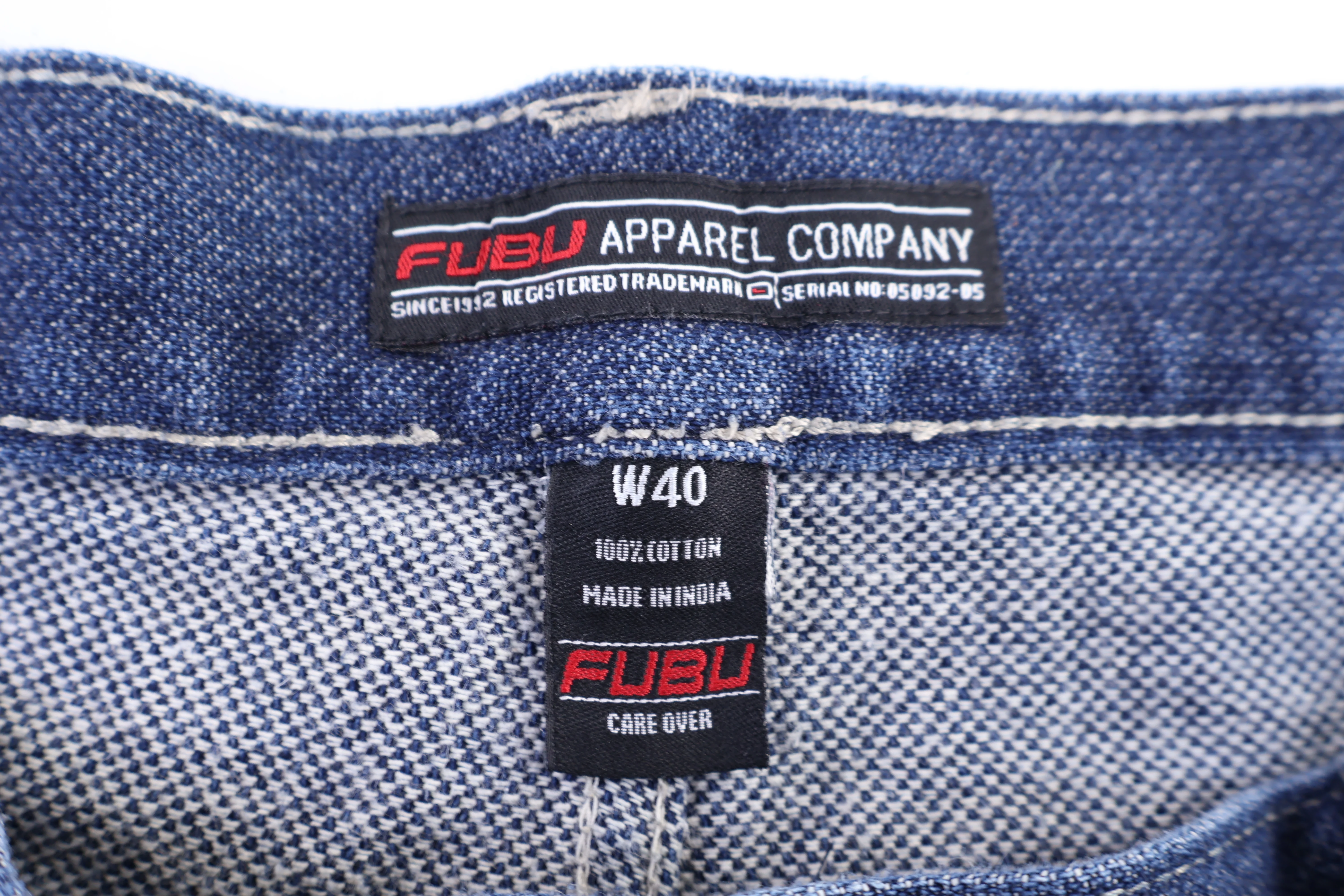 FUBU Dark Wash Denim Shorts - Image 4