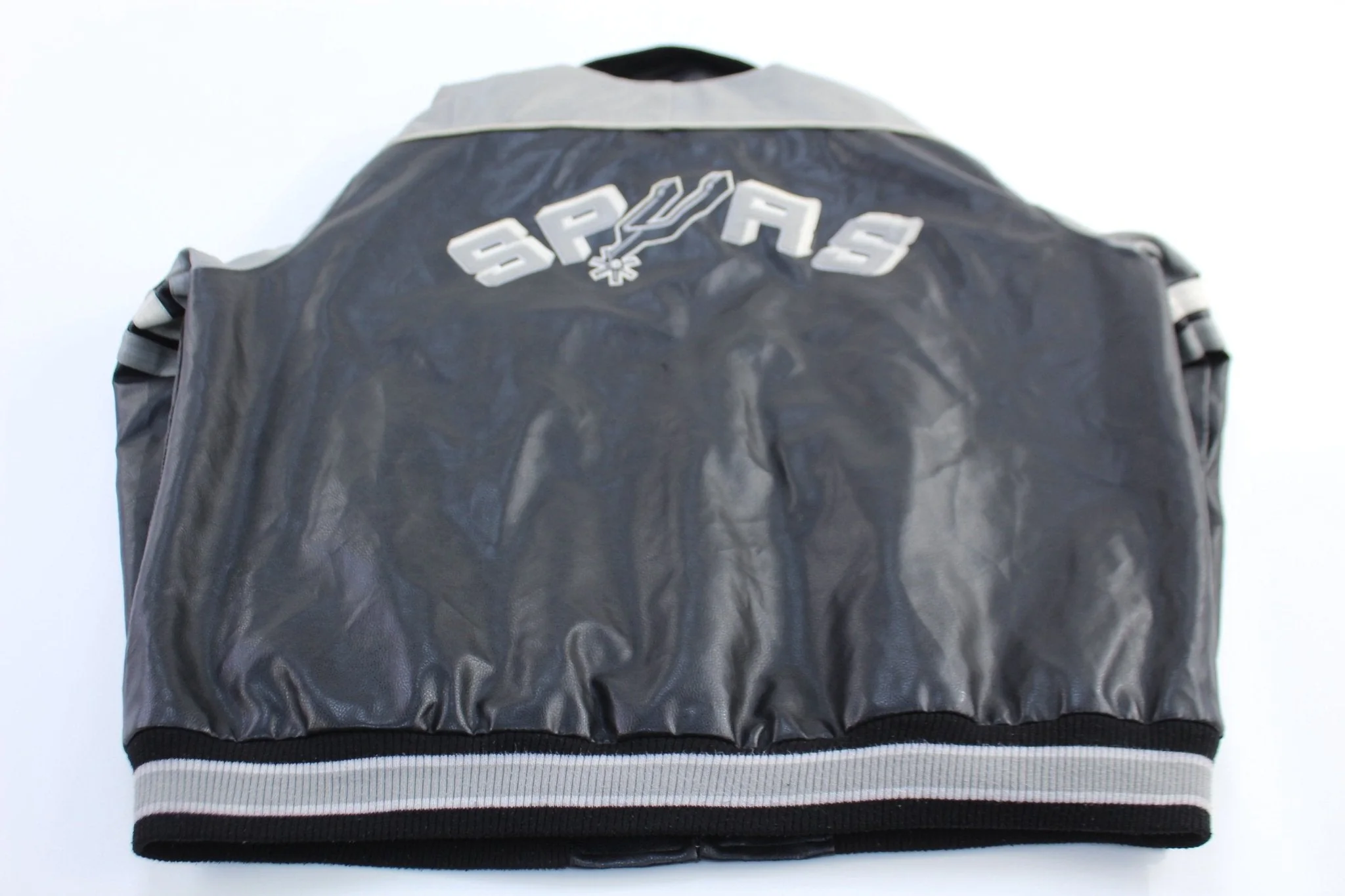 G-III Sports by Carl Banks San Antonio Spurs Leather Zip Up Jacket - Image 2