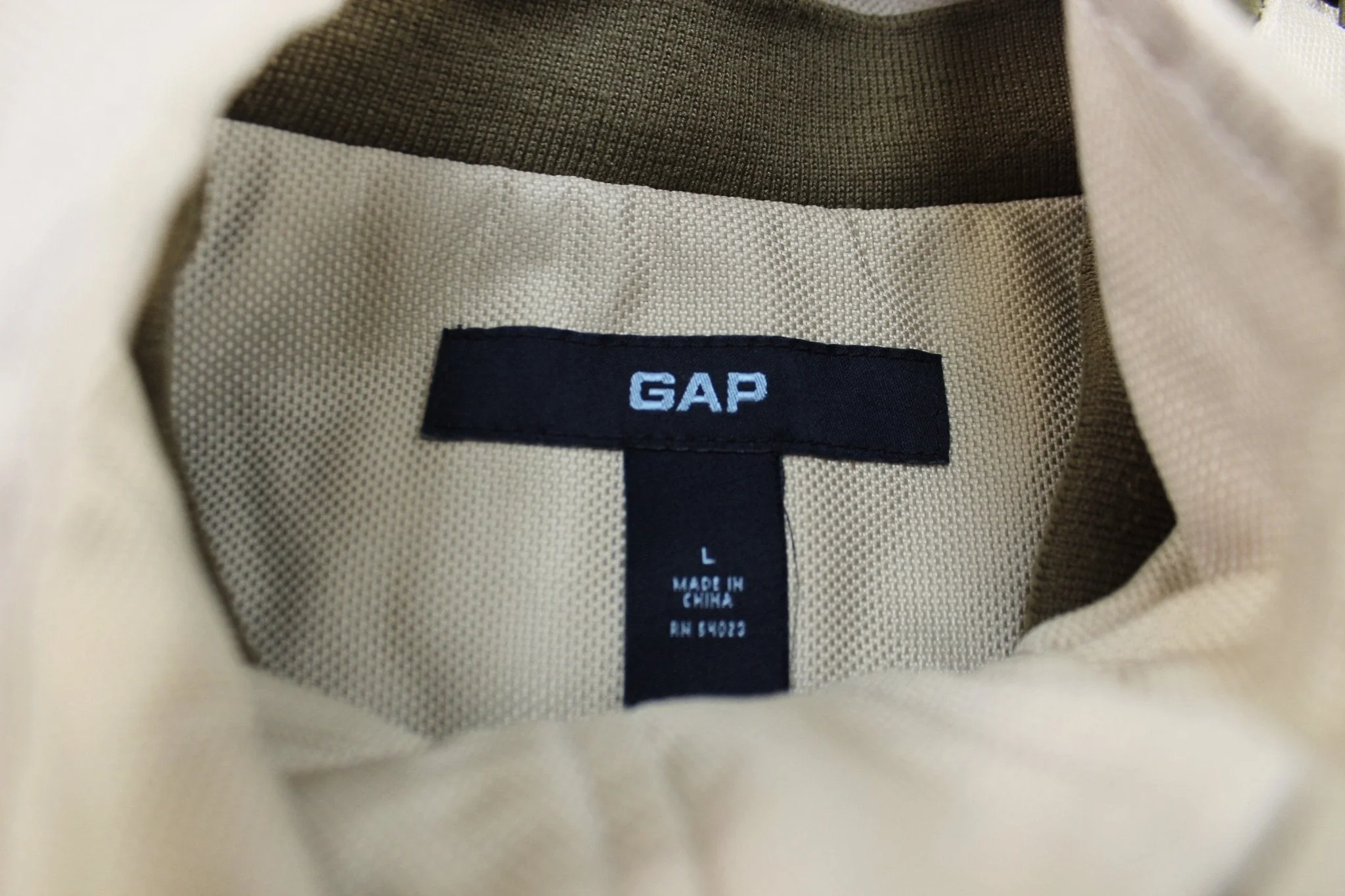 Vintage Gap Beige Utility Hooded Zip Up Jacket - Image 4