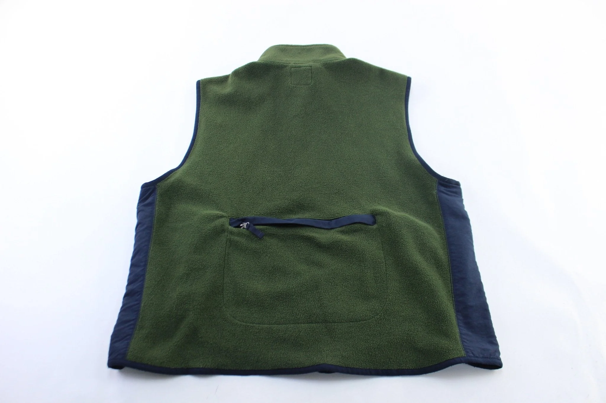 Gap Blue & Green Fleece Zip Up Vest - Image 2