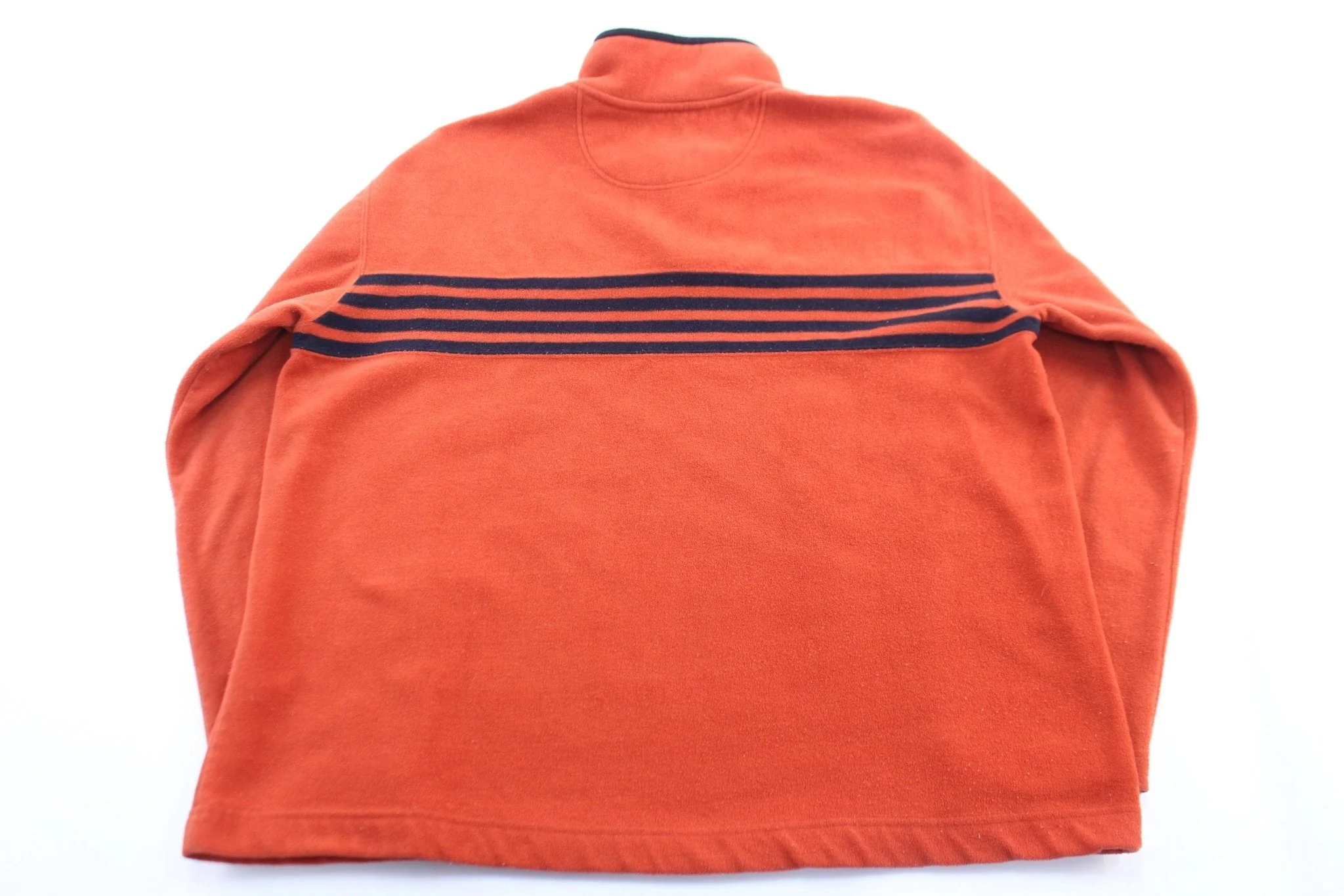 Gap Blue & Orange Striped Fleece Pullover - Image 2