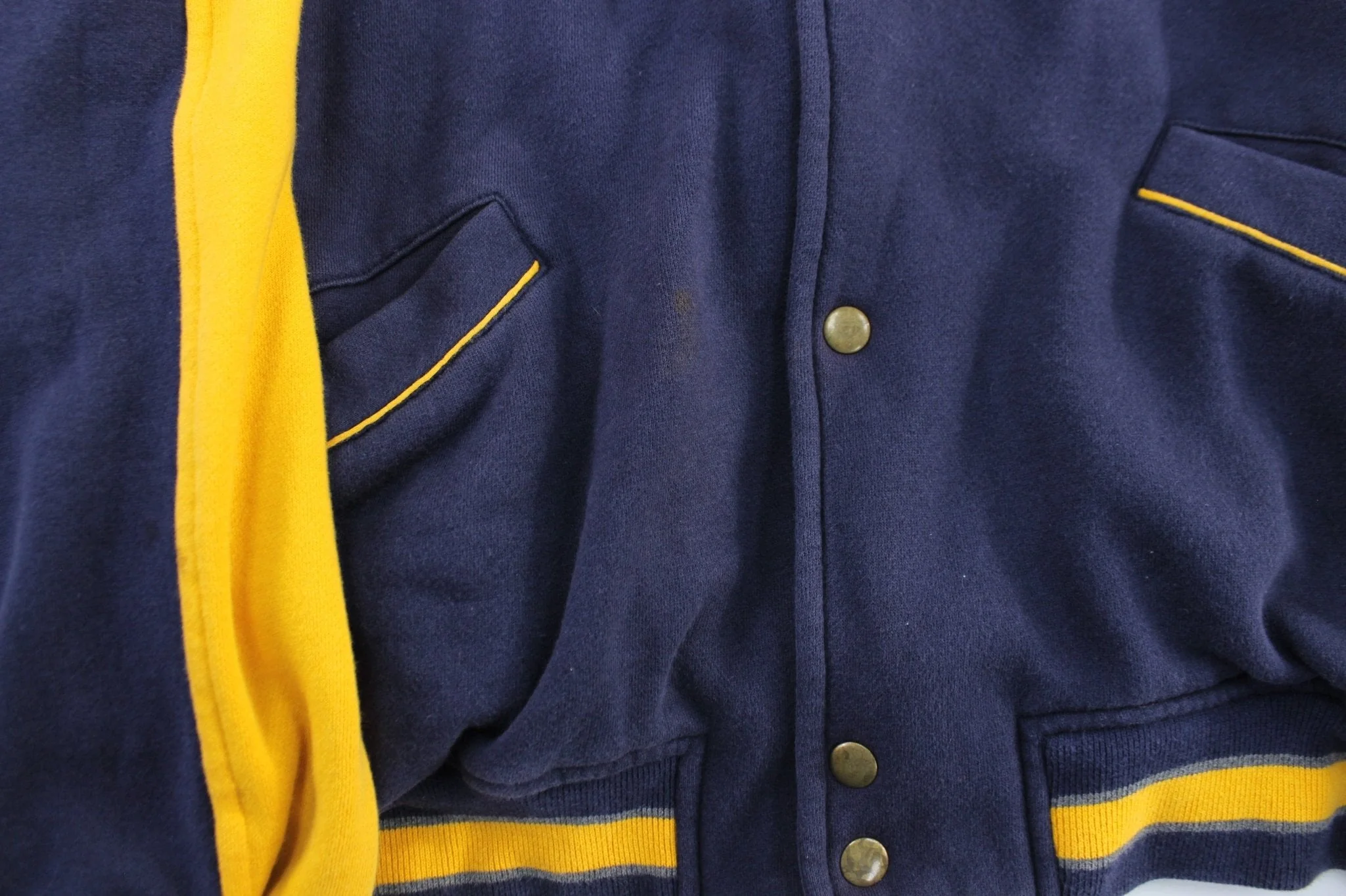 Gap Embroidered Blue & Yellow Varsity Tradition USW 56 Jacket - Image 3