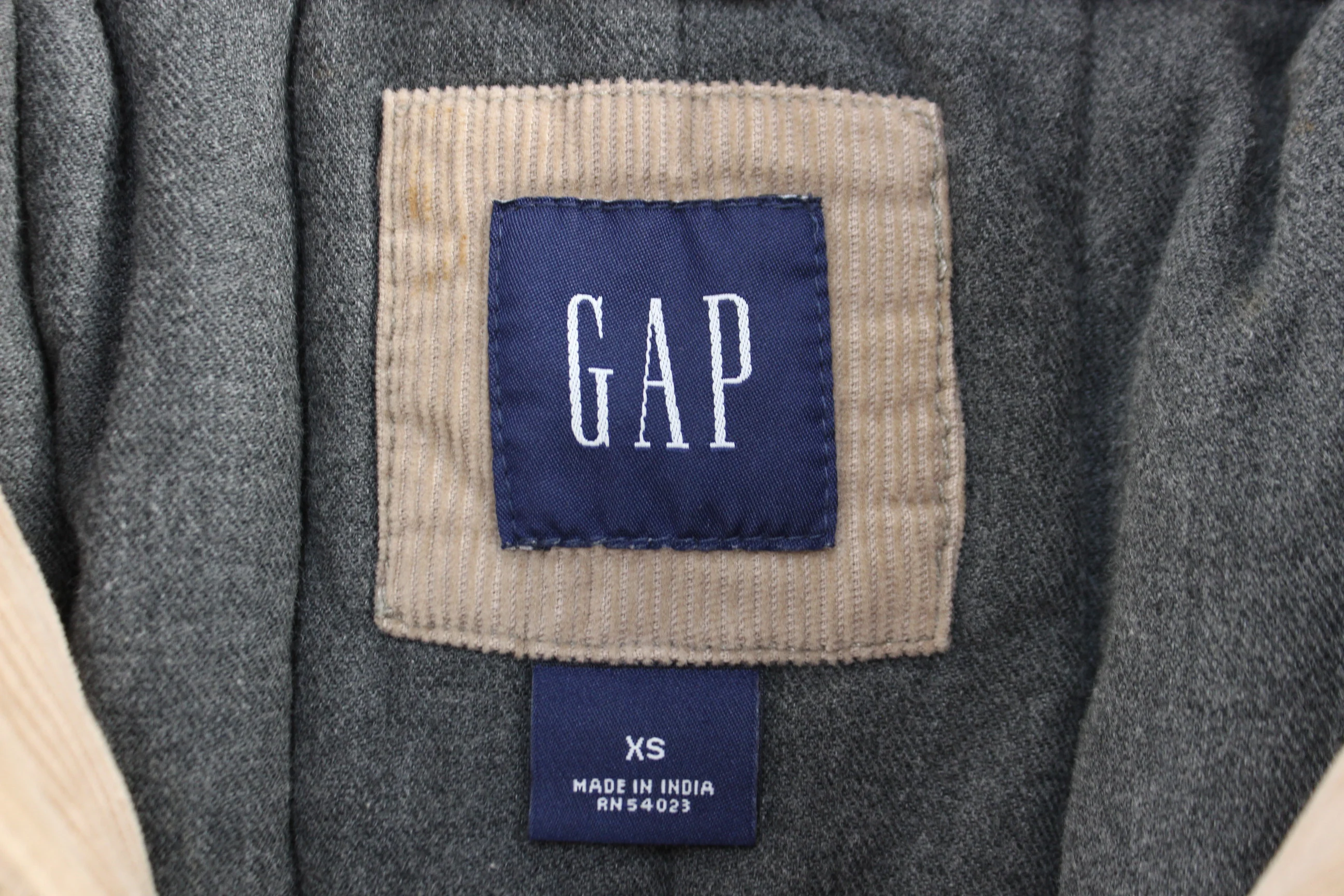 GAP Tan Corduroy Full Zip Jacket - Image 3