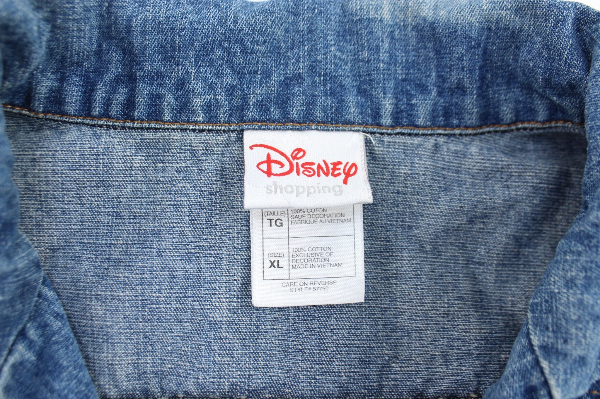 Girls Disney Store Embroidered Tinker Bell Denim Jacket - Image 3
