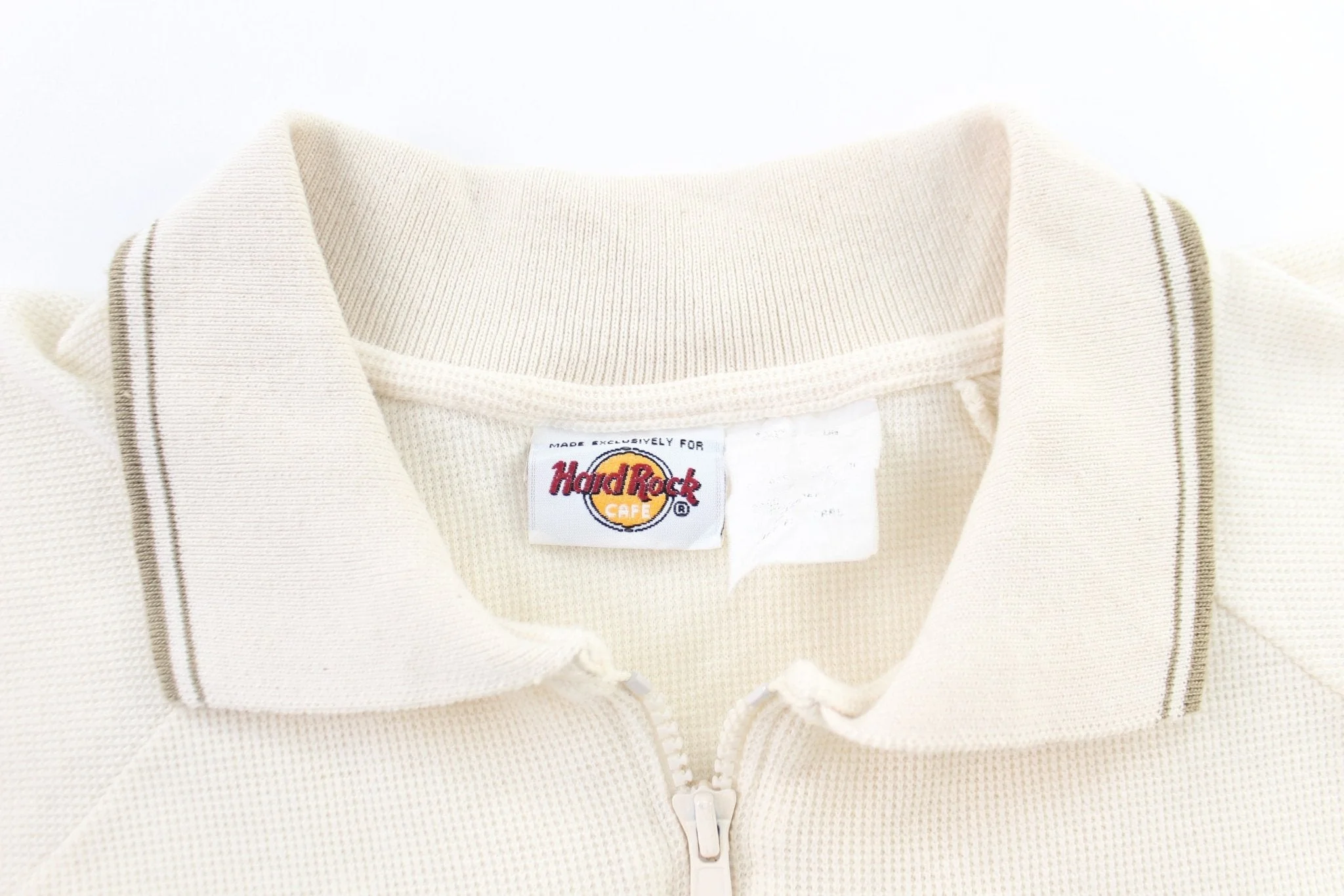 Hard Rock Cafe Embroidered San Antonio Zip Up Polo - Image 3