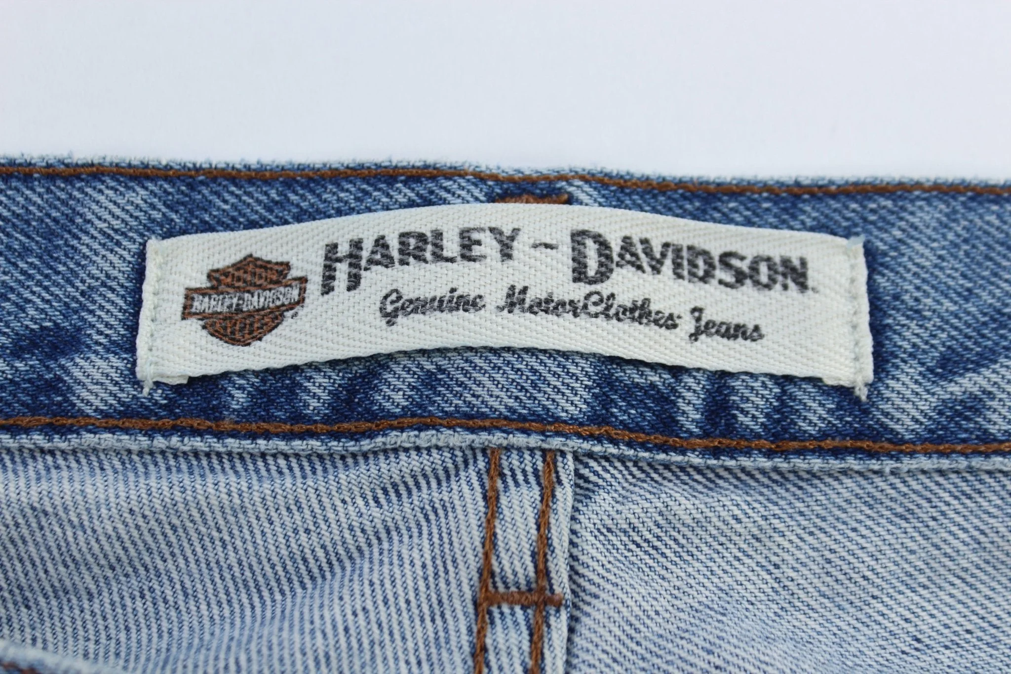 Harley Davidson Light Wash Denim Jeans - Image 5