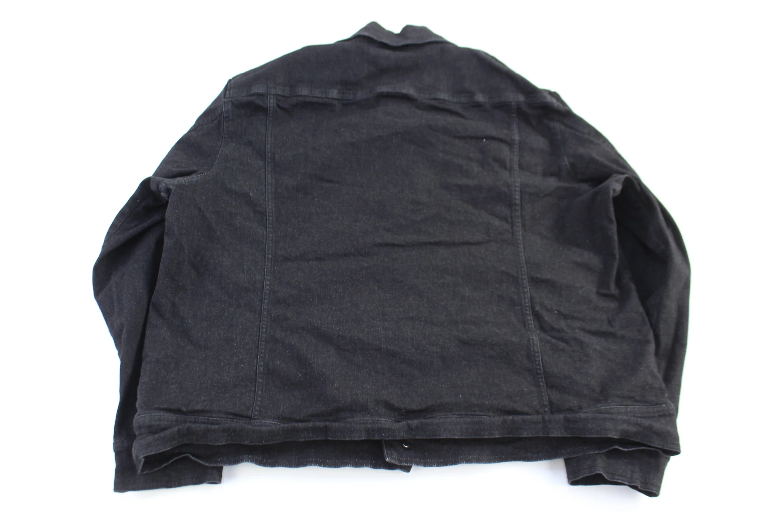 Harley Davidson Motorcycle Black Denim Jacket - Image 2