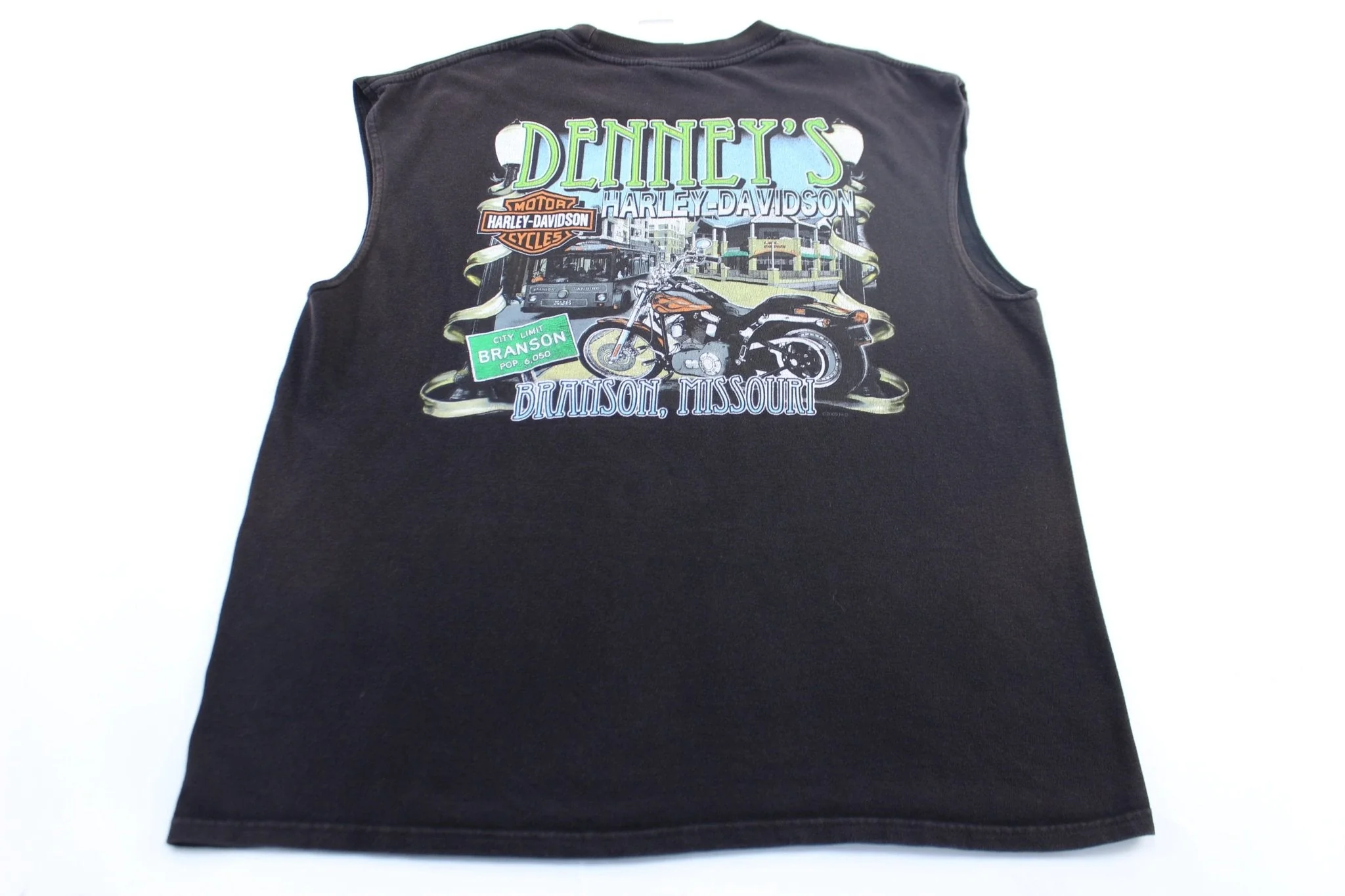 Harley Davidson Motorcycles Branson, Missouri Denney's Tank Top - Image 2